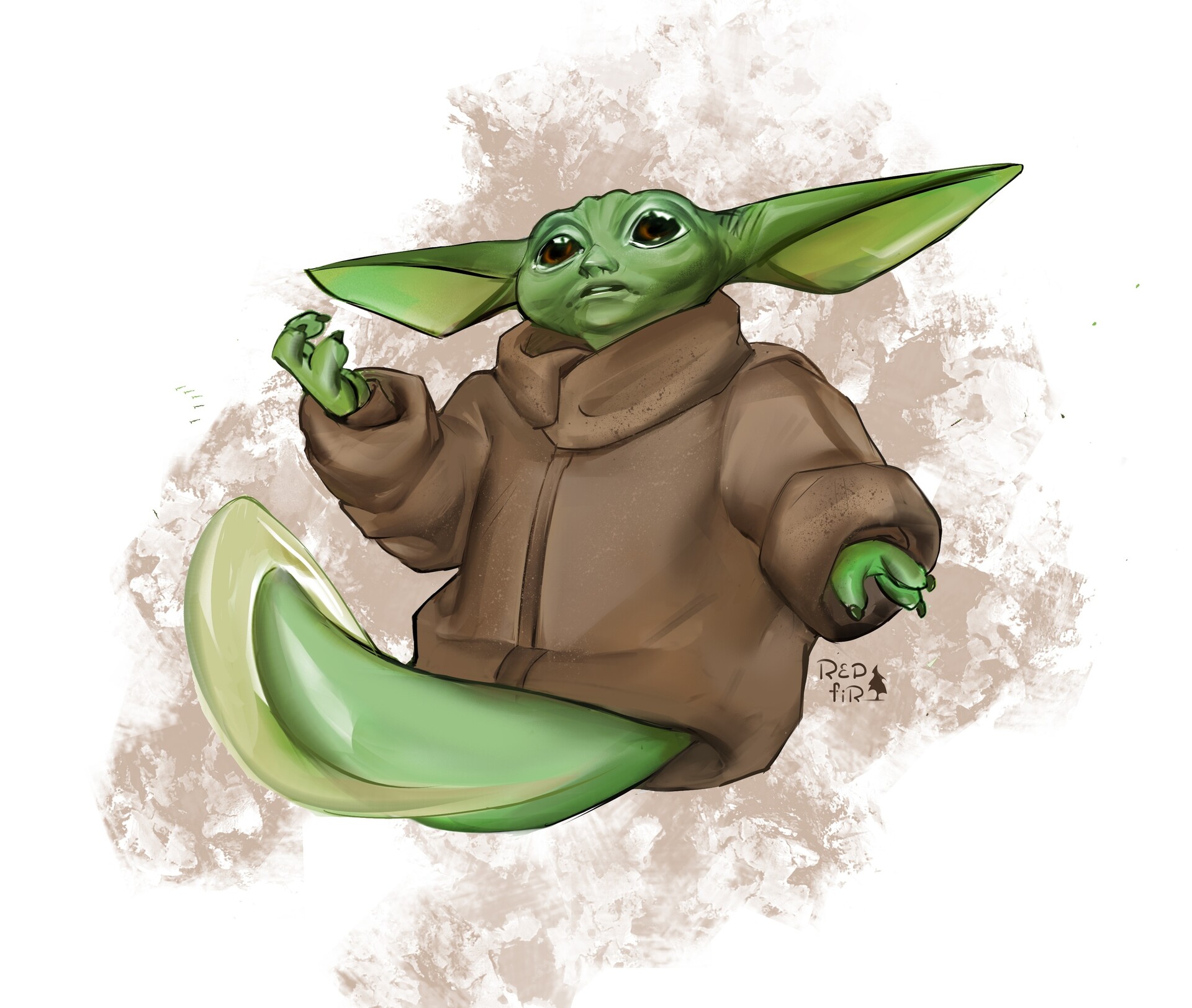 Artstation Guppy Baby Yoda Eva Chibireva