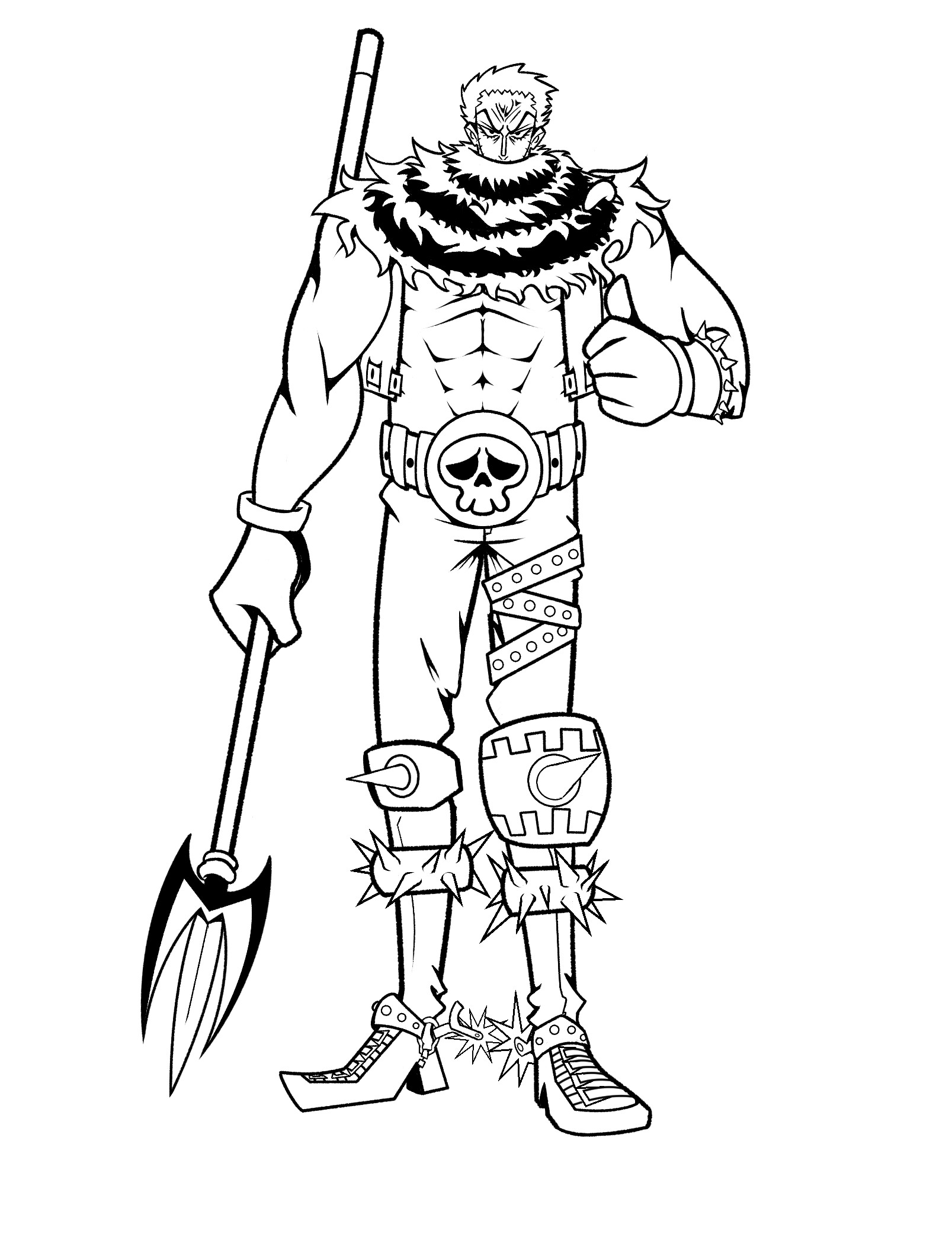 Katakuri One Piece Coloring Page - Anime Coloring Pages