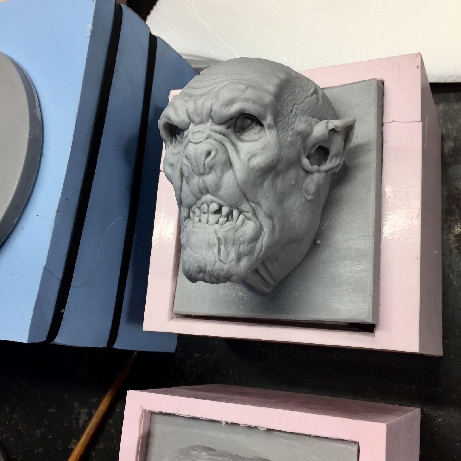Vampire/Dracula polimer clay sculpture.