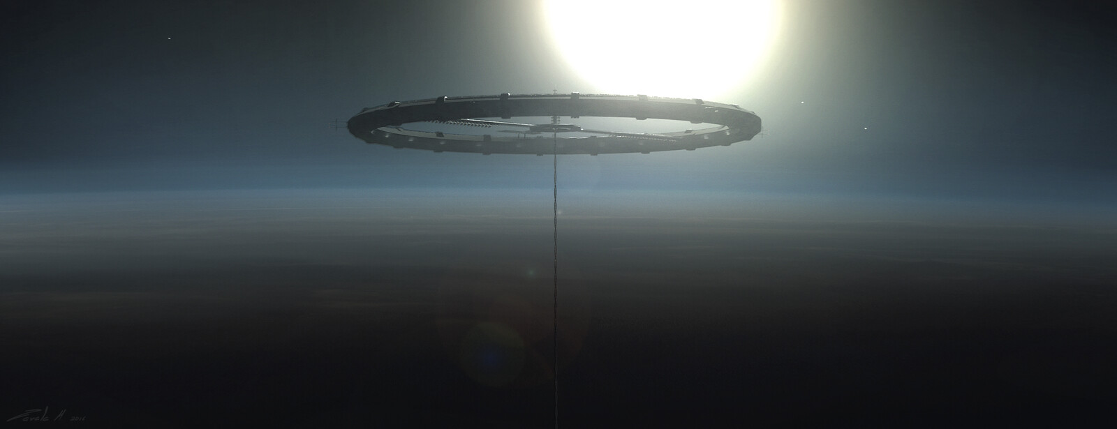 Space elevator ring early concept