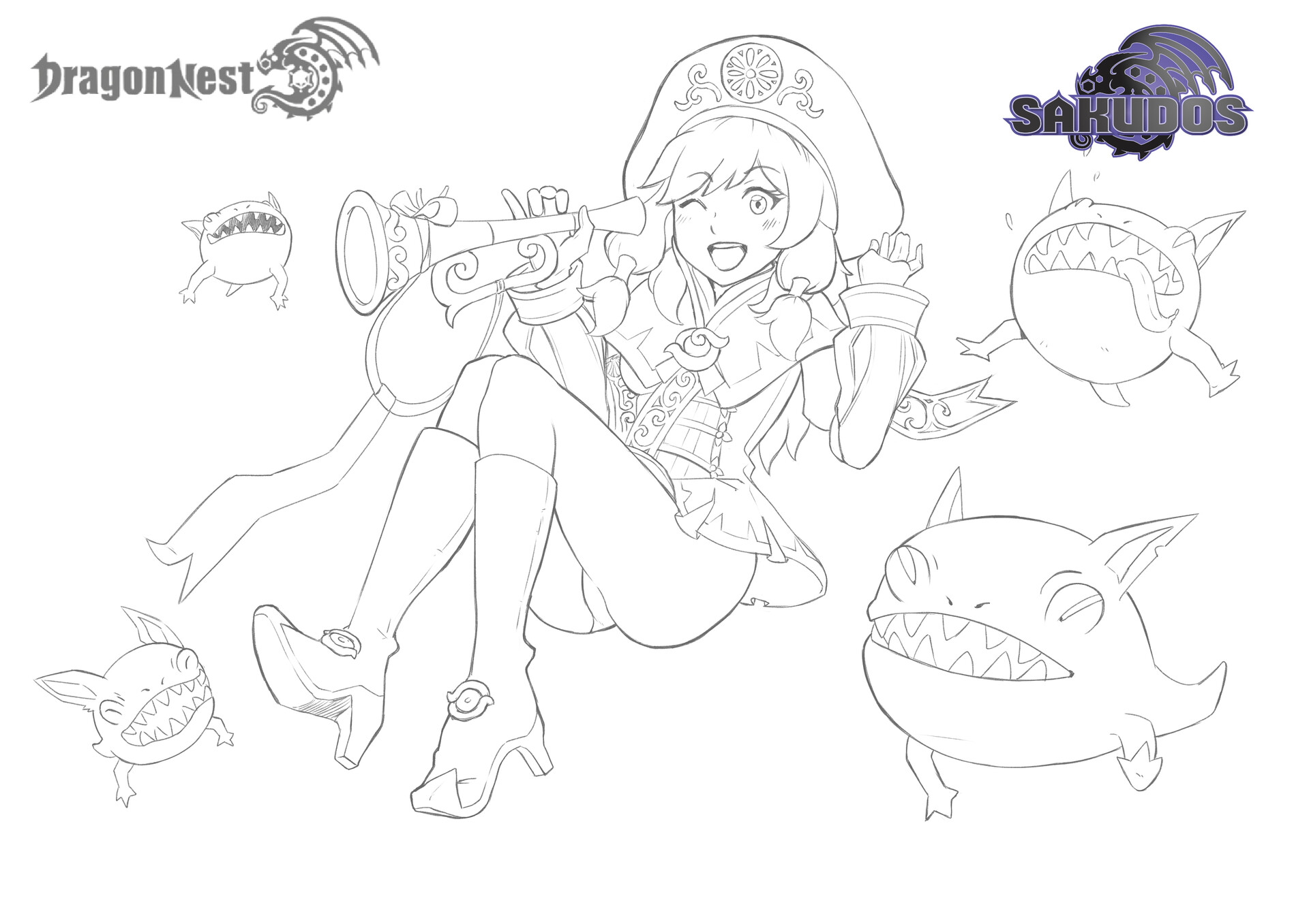 ArtStation - Dragon Nest FANART sketch