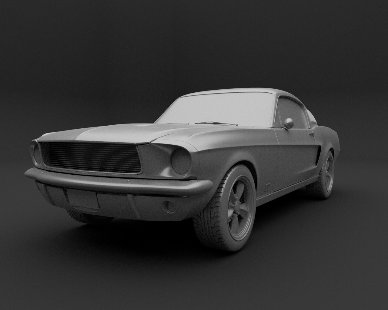 ArtStation - FORD MUSTANG 1967