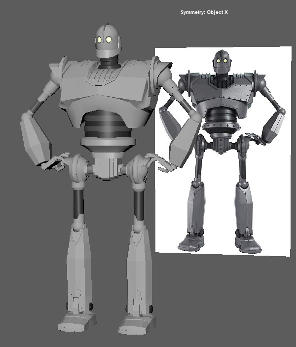 Artstation Iron Giant 3d Model Heitor Branchini