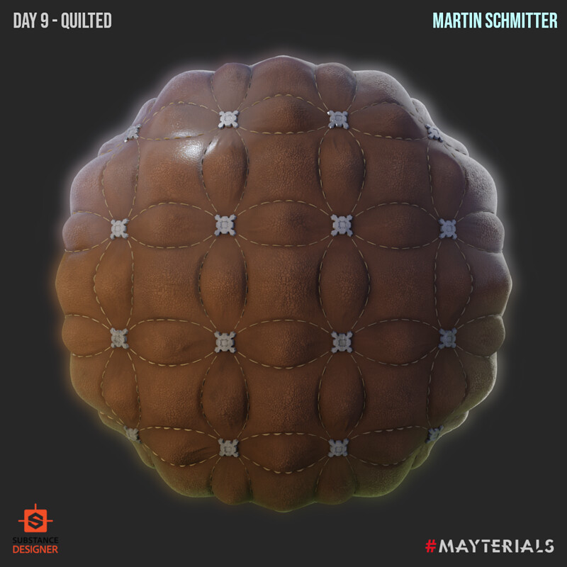 Mayterials - Day 9 - Quilted (quilted leather)