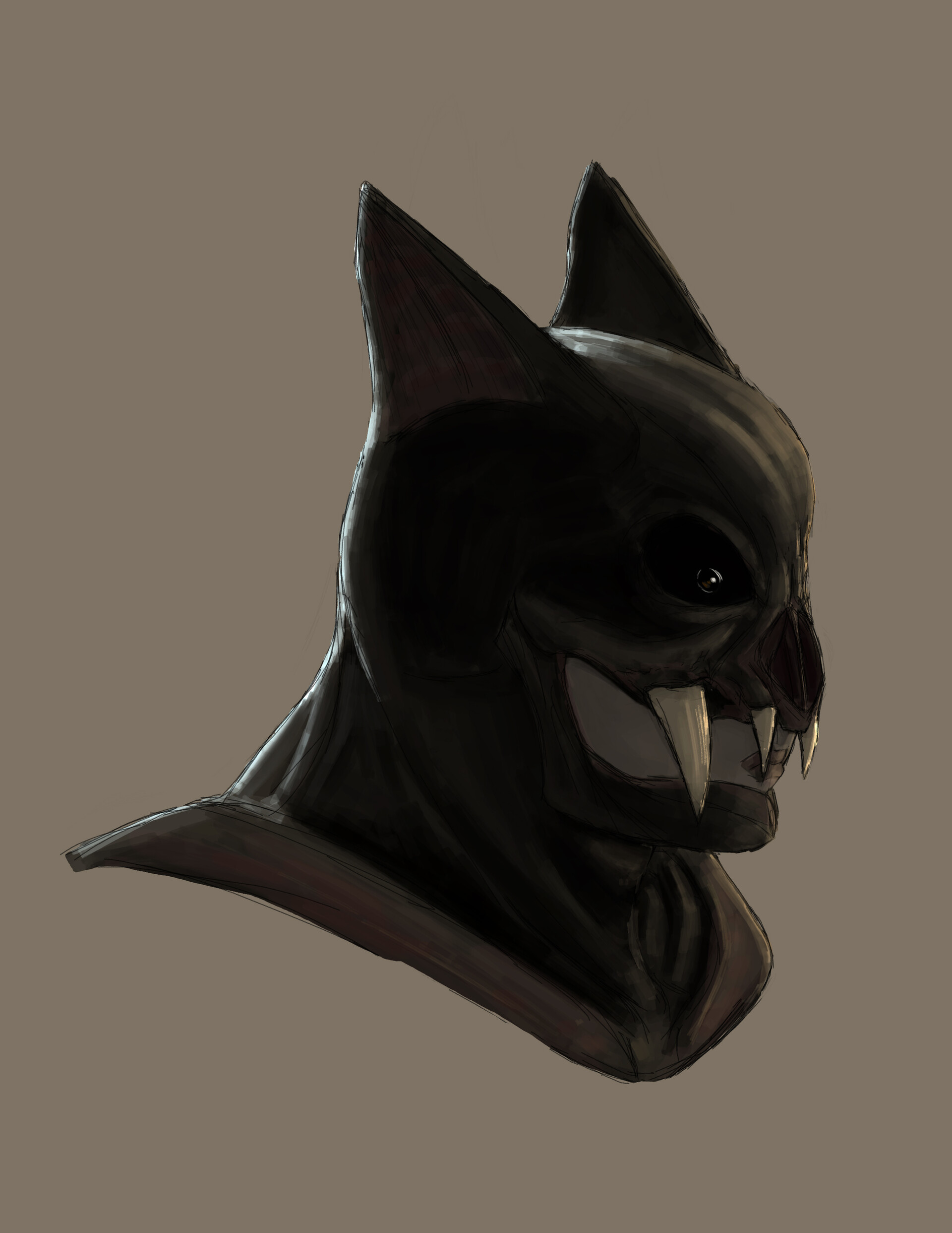 Brendan Nguyen Batman Head Sketches