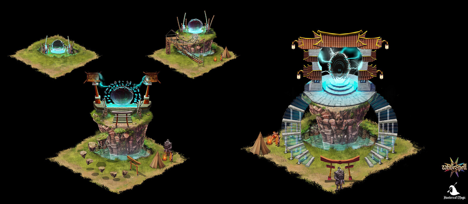 Portal. Isometric Builiding. RTS Game.