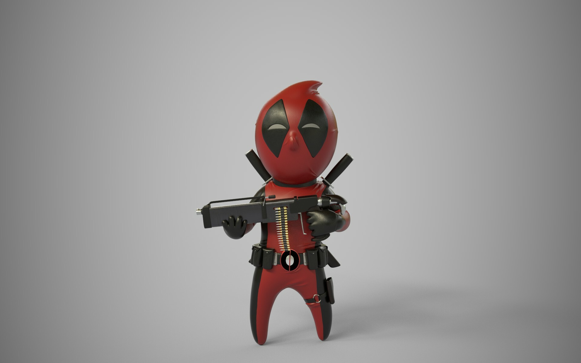 Artstation Chibi Deadpool Shane Serieux