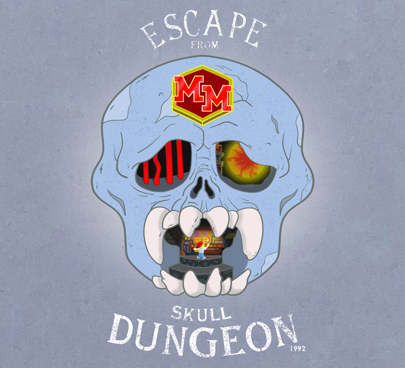 Personal Work - Tee Public Design - Escape From Skull Dungeon
