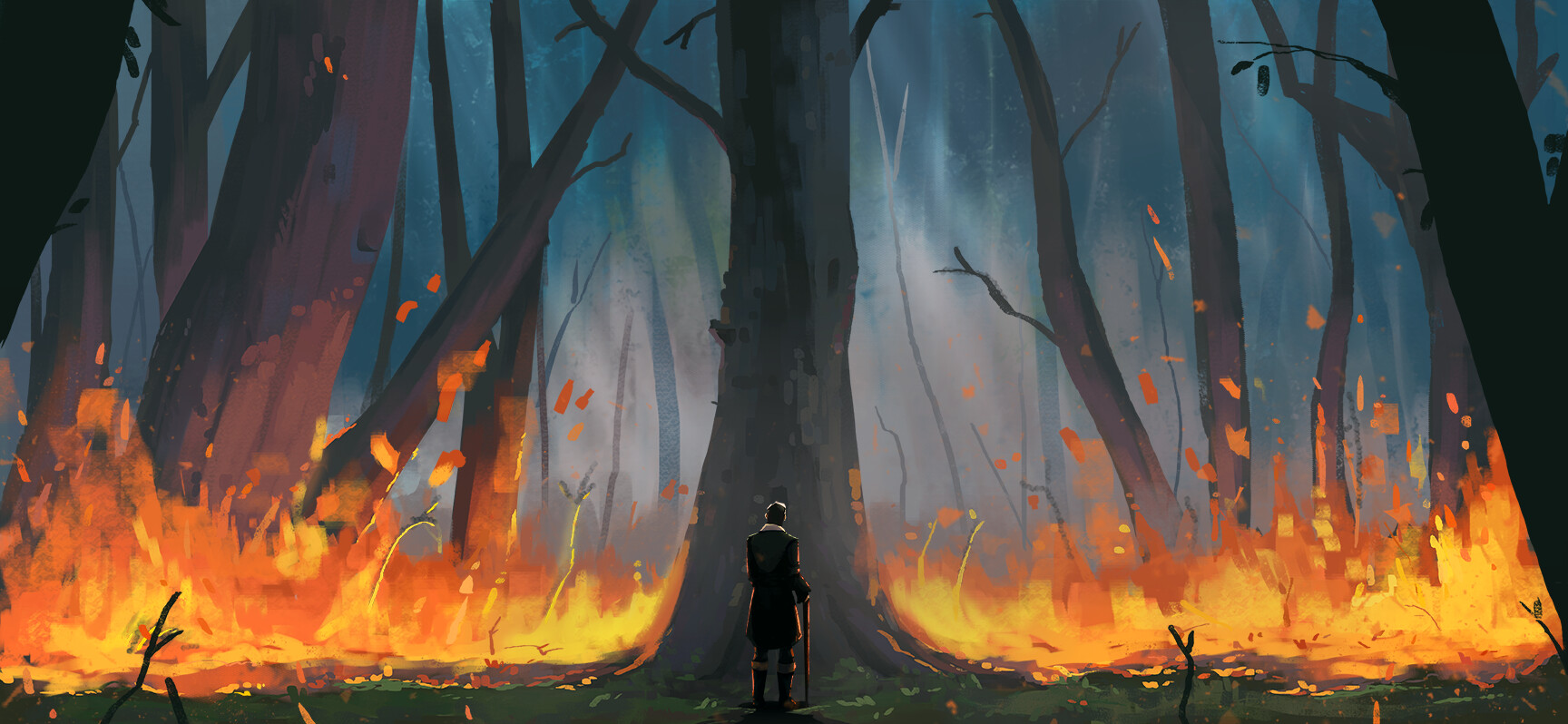 Burnt Forest Drawing