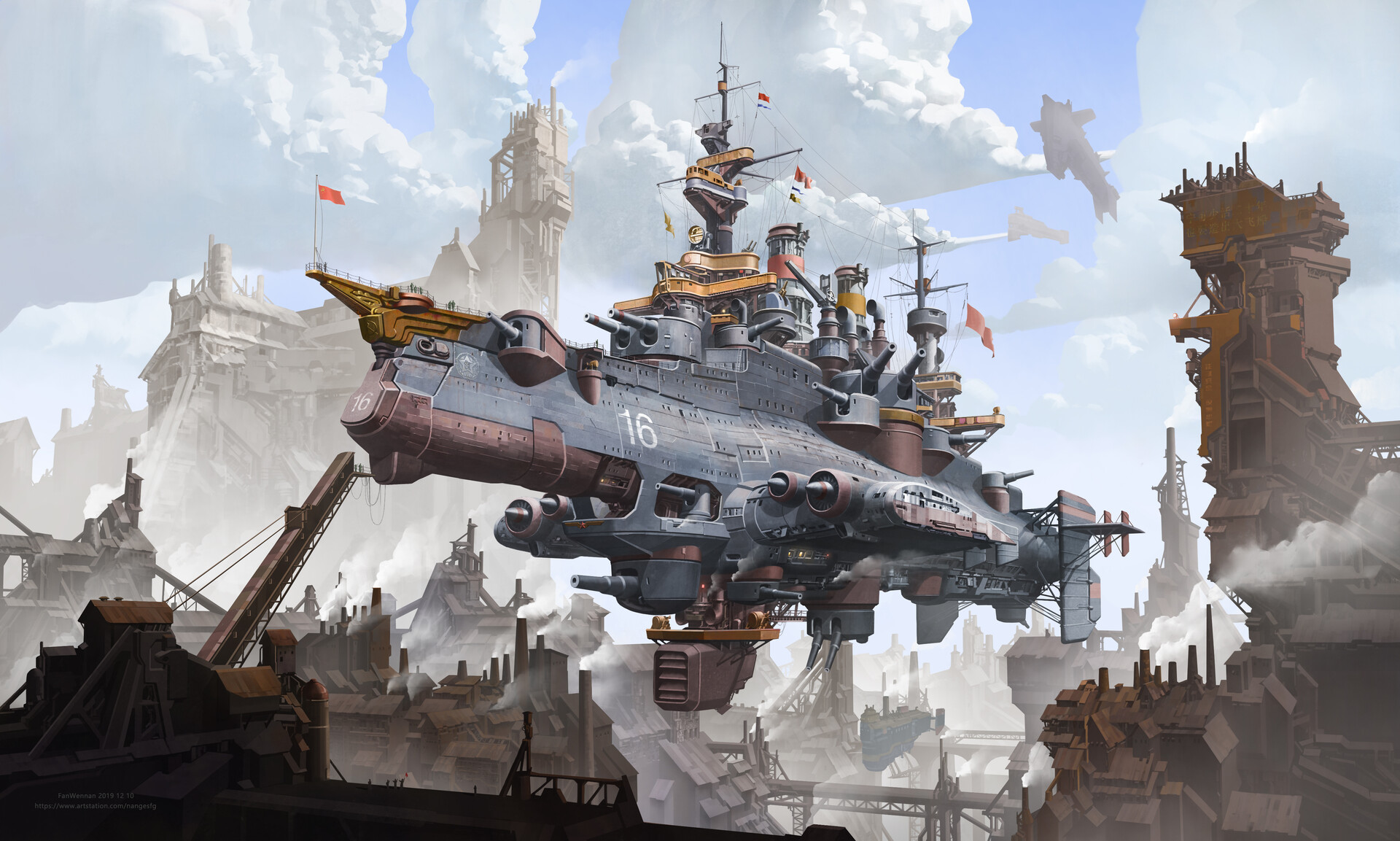 ArtStation - 宁可少活20年，也要造出大飞船