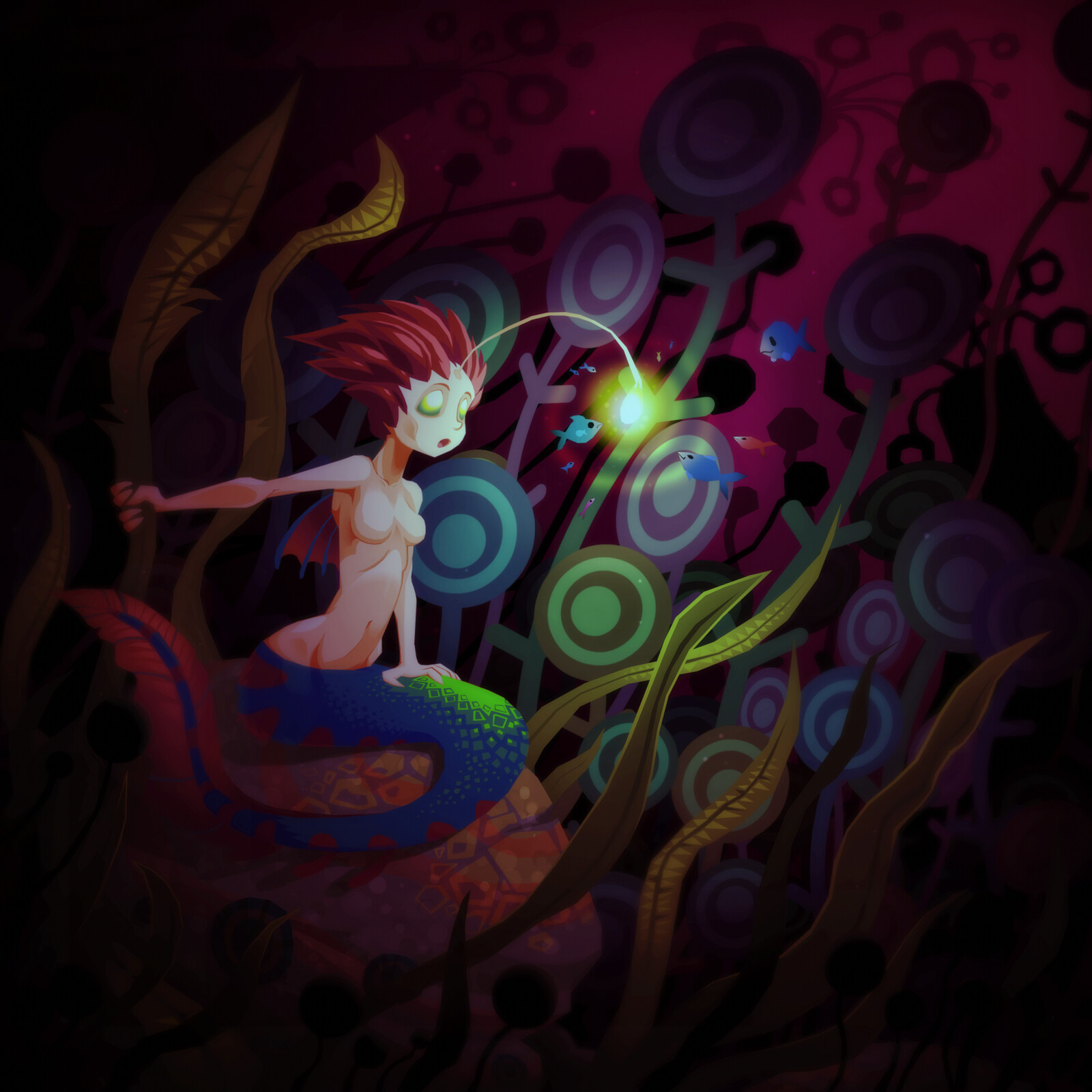 Angler mermaid