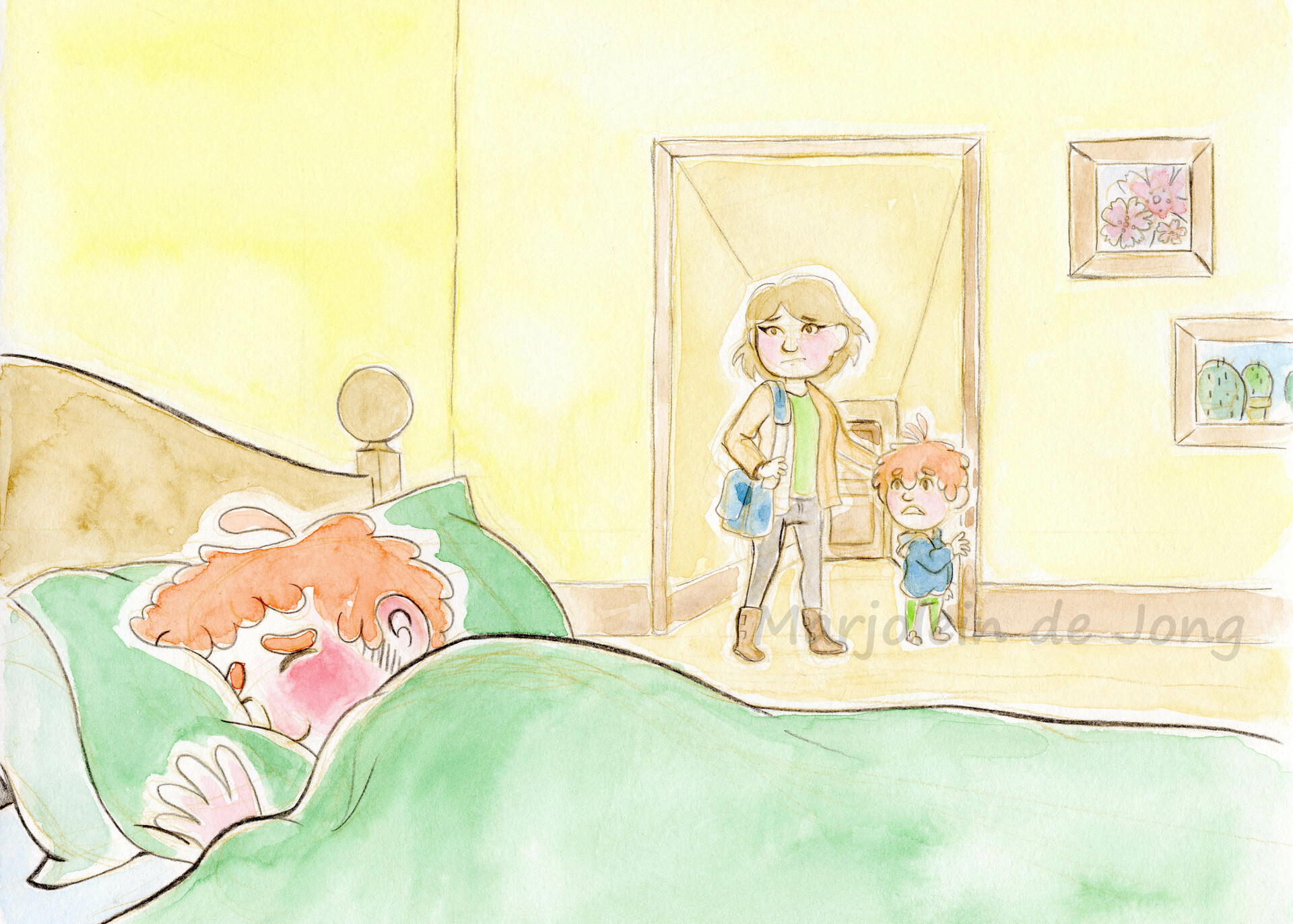 ArtStation Children's book Job and Juultje and the invisible droplets