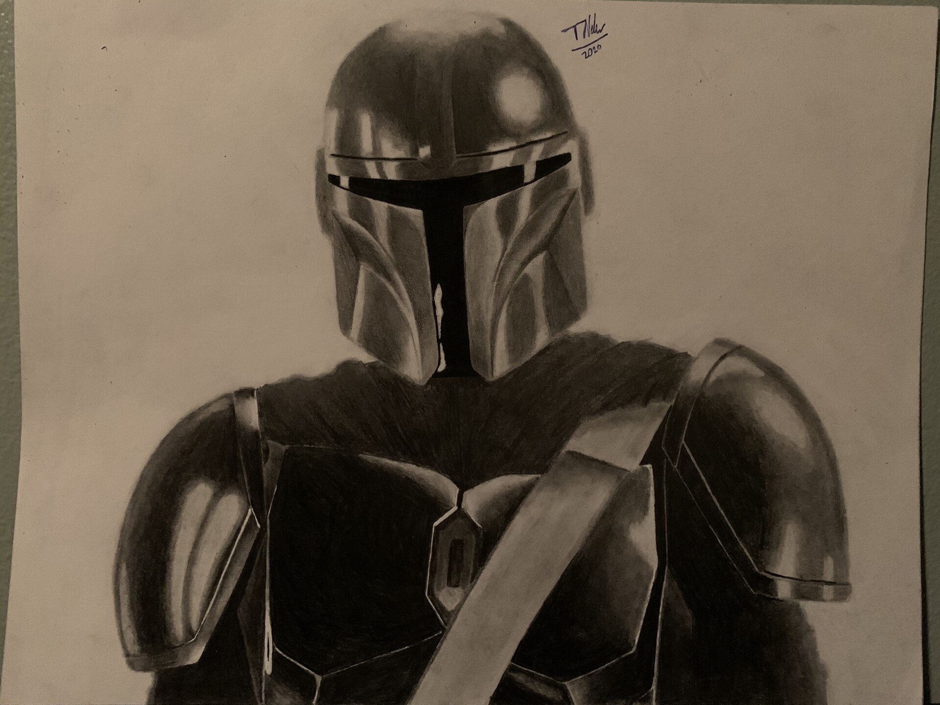Artstation The Mandalorian Pencil Art Tyler Nelms