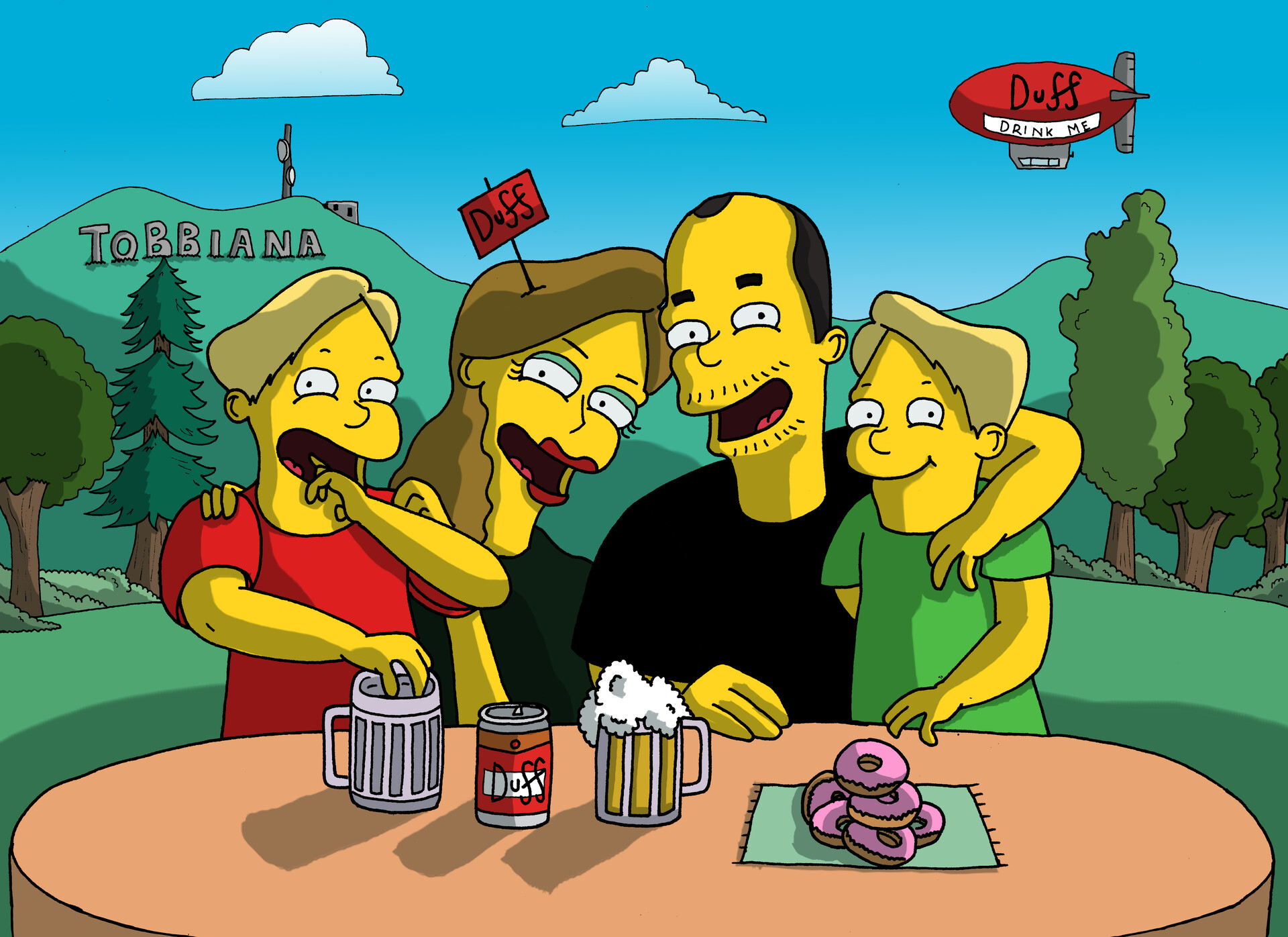 Artstation The Simpson Style Family