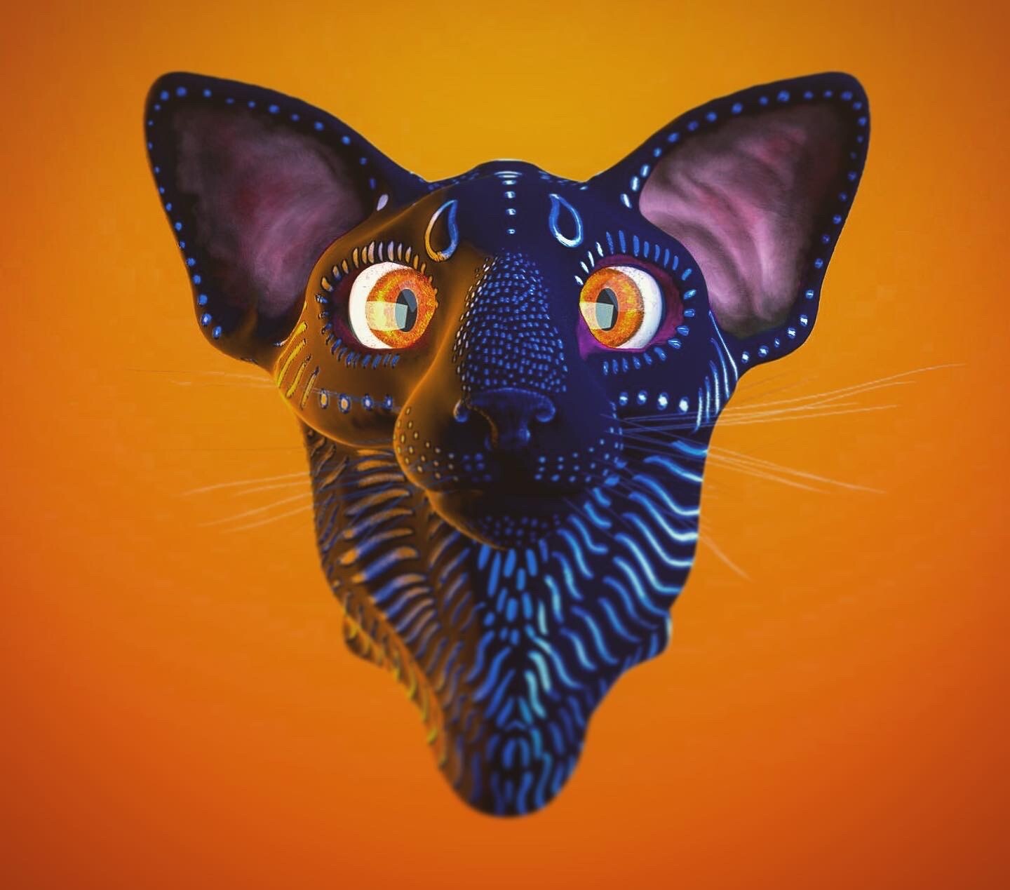 Oriental store cat face