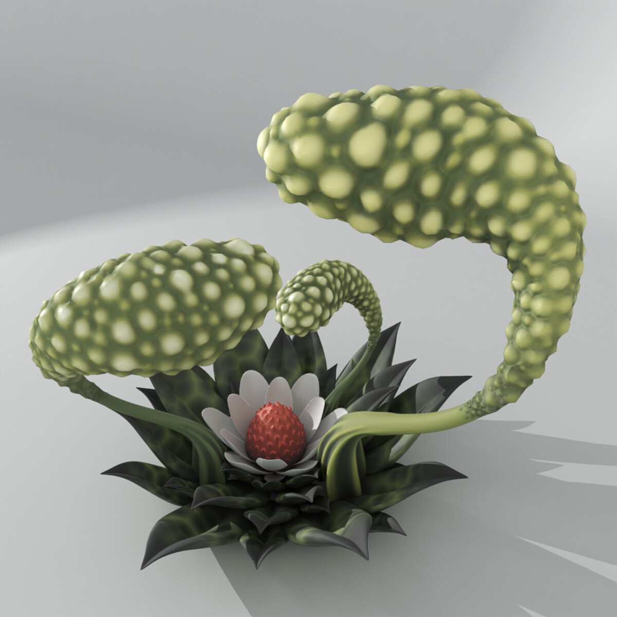 Artstation Codex Seraphinianus Alien Imaginary Plant Ovidiu Farcas