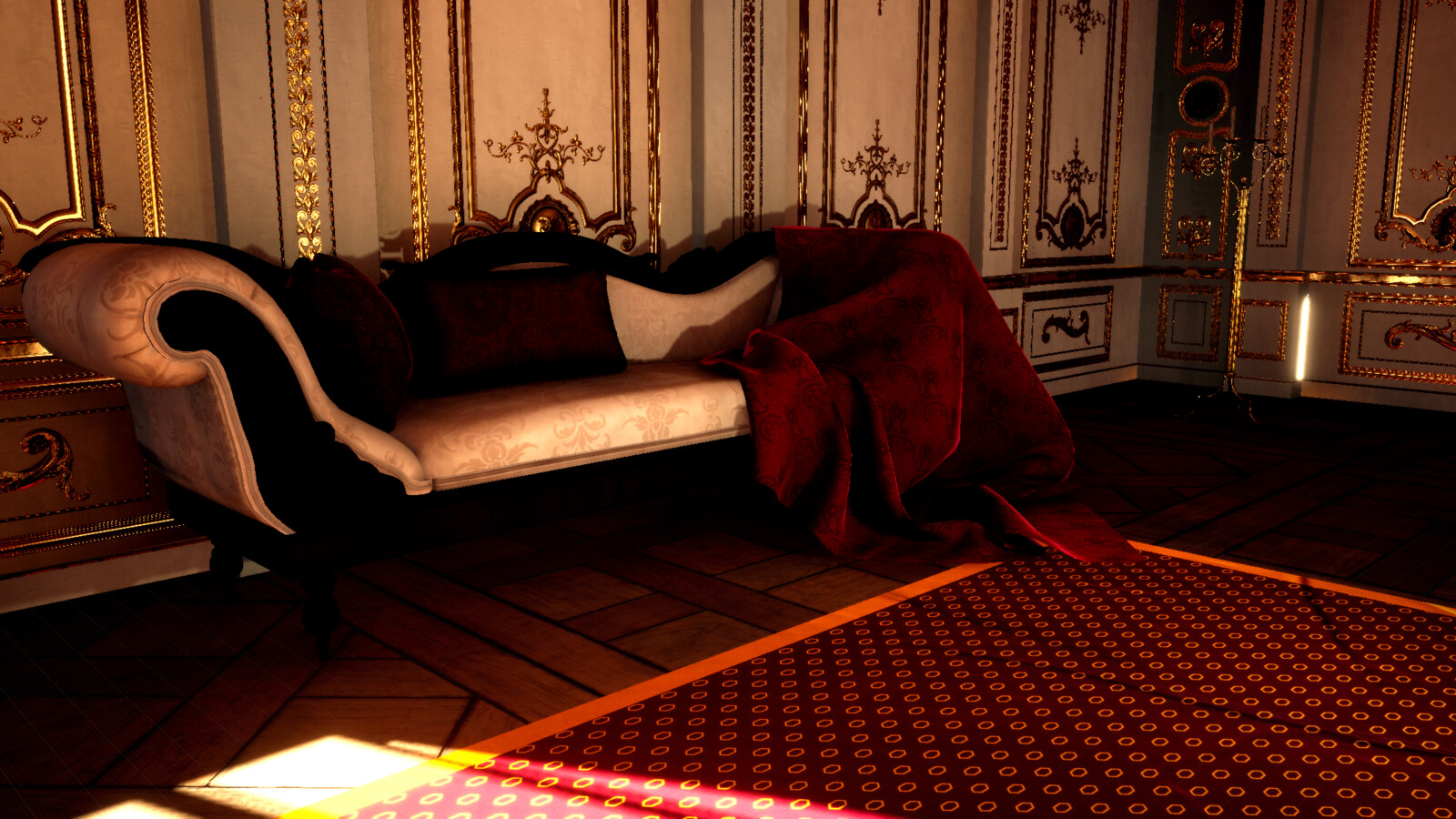 Daytime render of the sofa in UE4