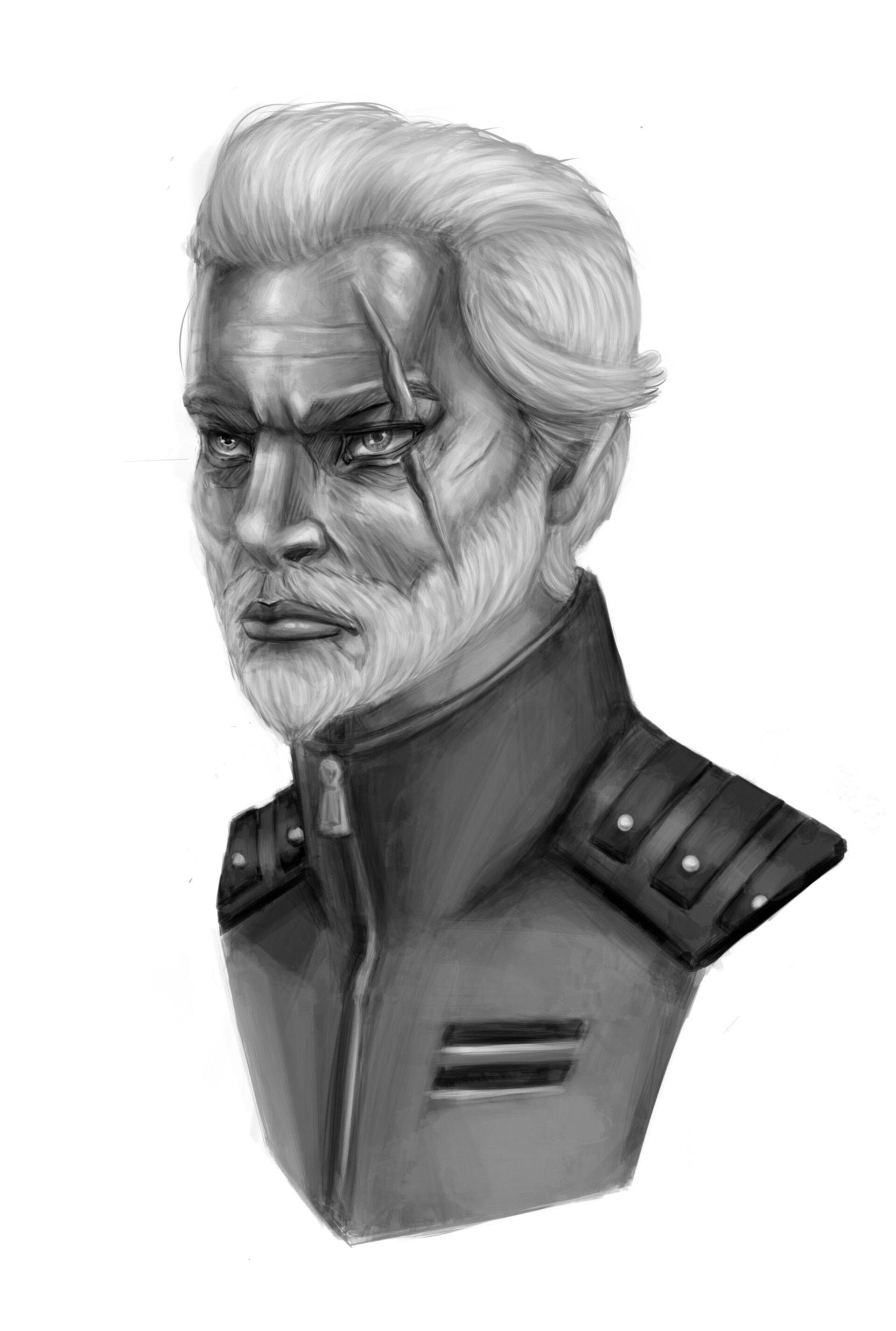 Artstation Officer S Portrait Tsuyoshi Nakasone