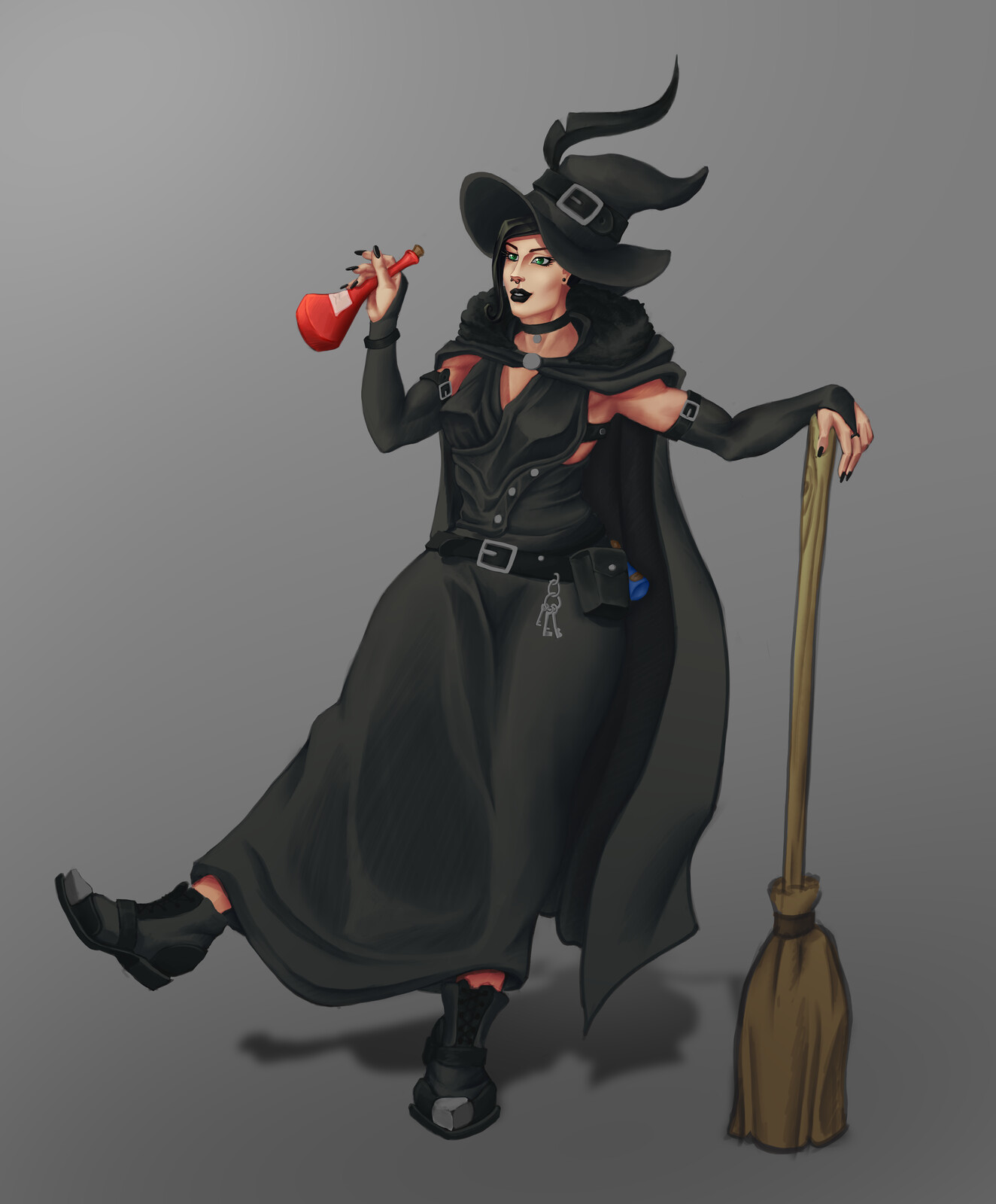 This step was primarily blending shadows to the base colours/tones as I did not want to add more work by noodling and needlessly mixing colours.