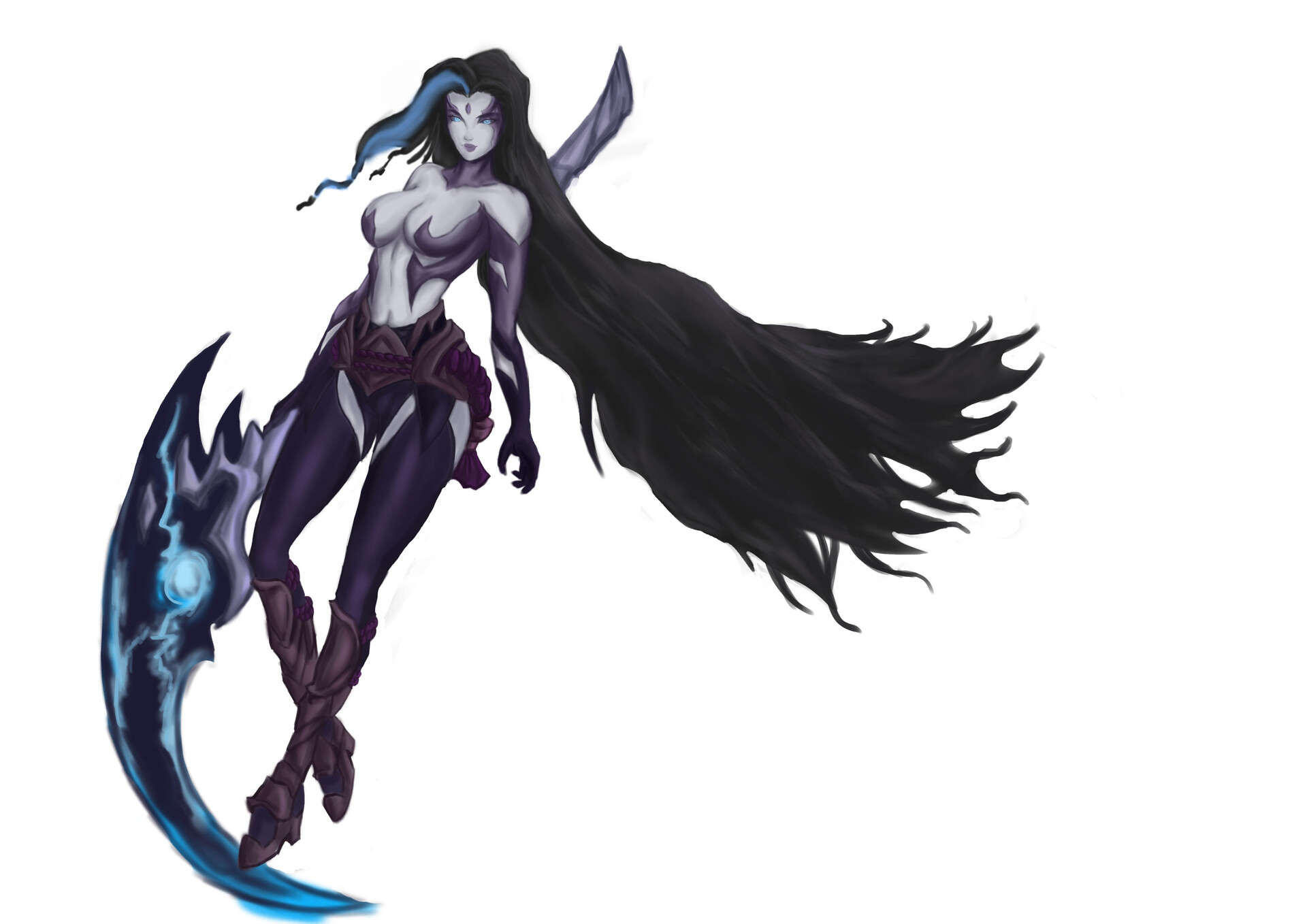 Shadow Assassin Kayn Fanart Artstation Kayn Genderbend Shadow Assassin Leufaya Digital Artist kayn genderbend shadow assassin