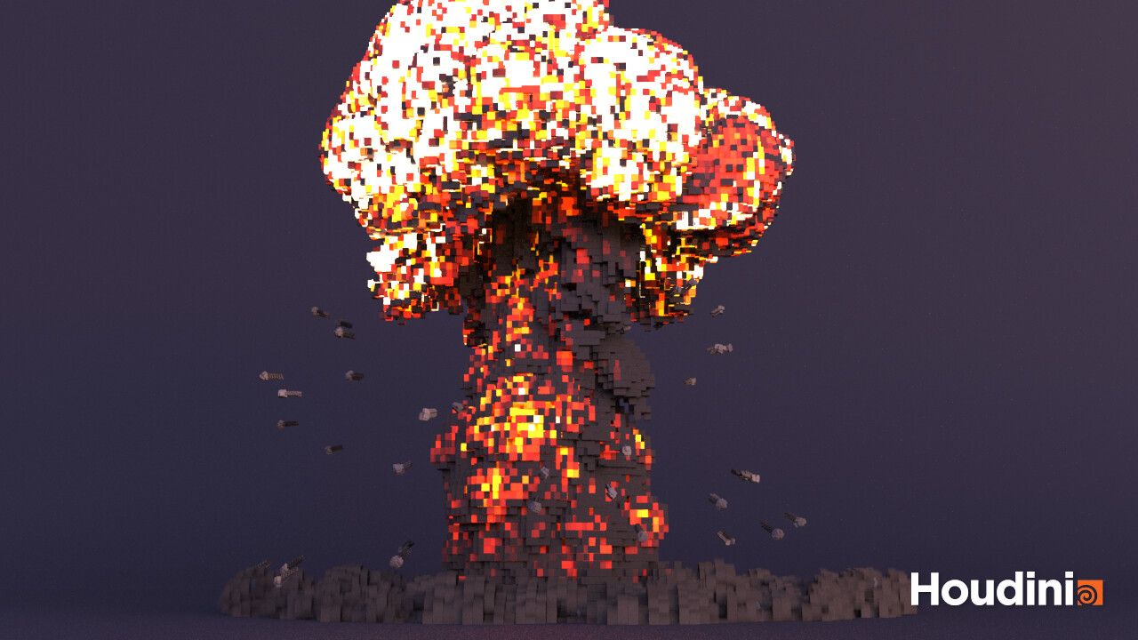 ArtStation - Explosion Lego