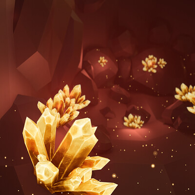 Crystal Set - Hand Painted 3D Assets