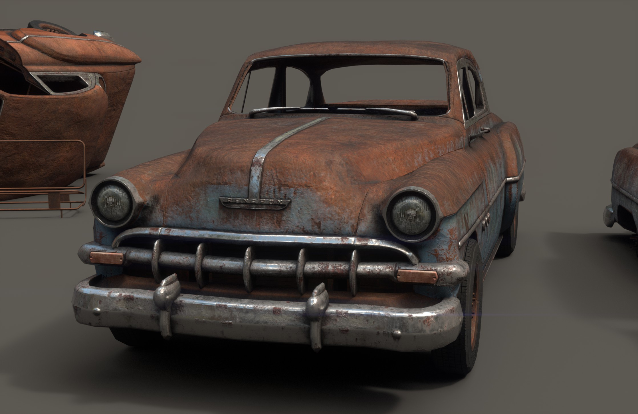 Renafox3D - Old Rusty Car 2020