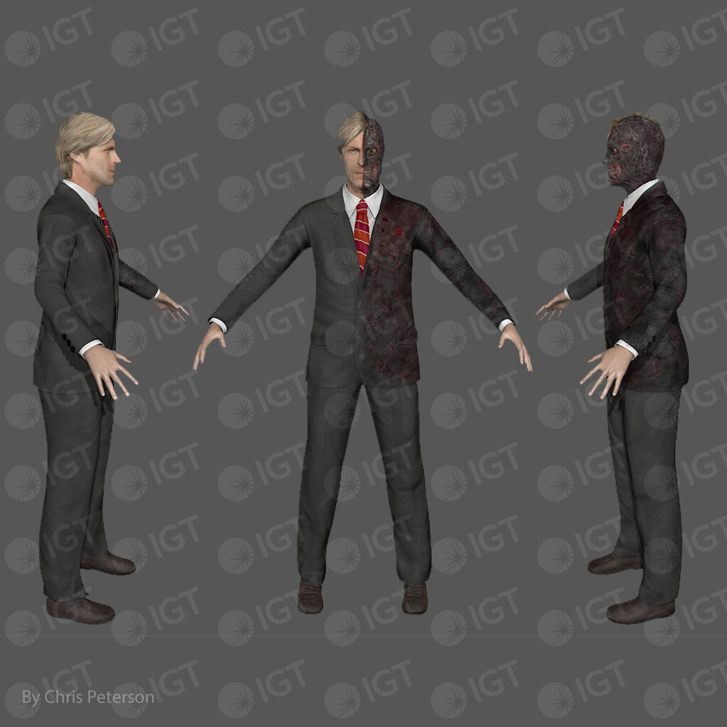 Two Face game ready asset