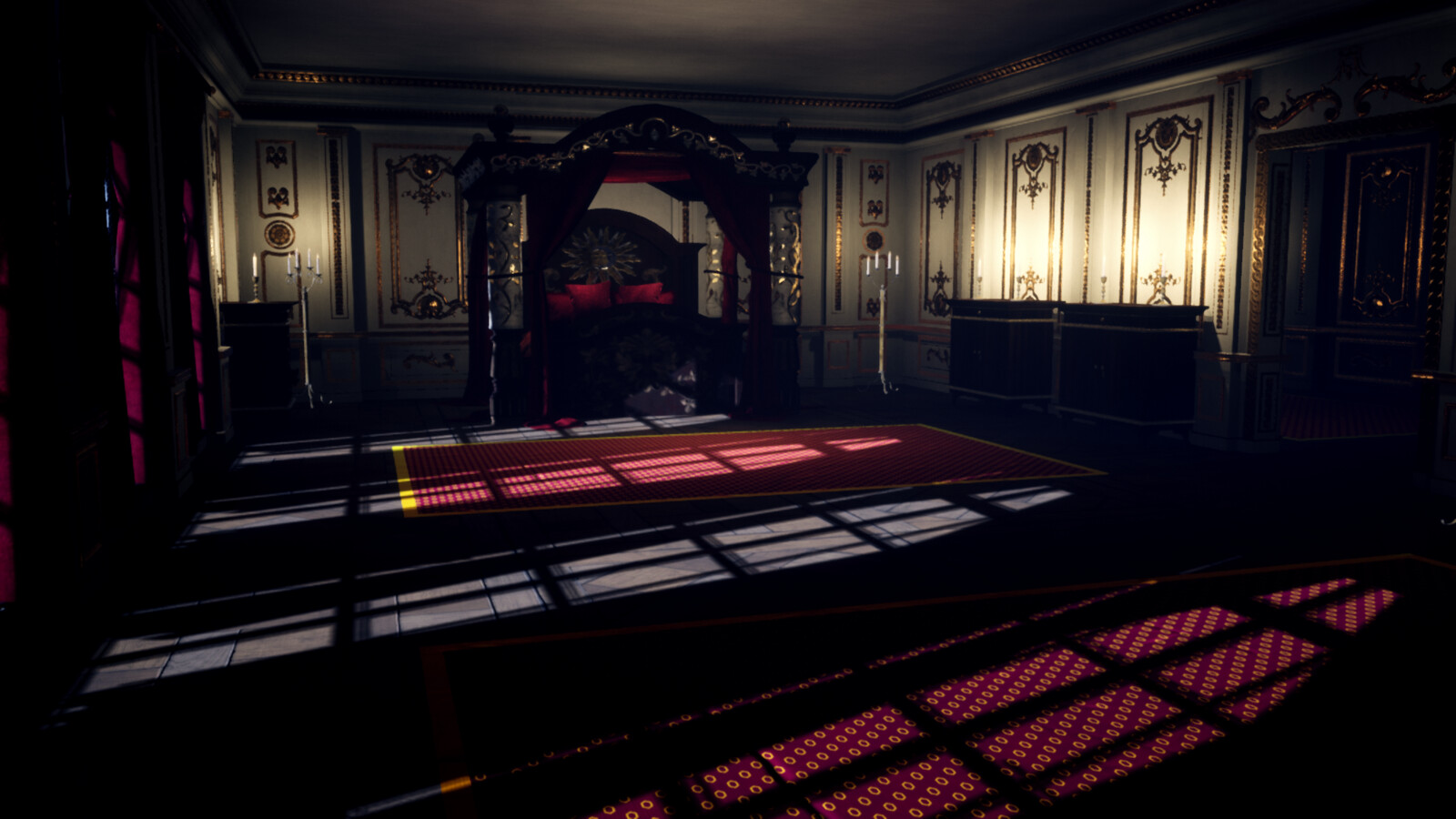 And now for the more Thiefy shots!  I'm pretty happy with how the lighting turned out. I tried the classic wall torches and gas lights, but they didn't look right in this environment so I just threw a bunch of candles in. 