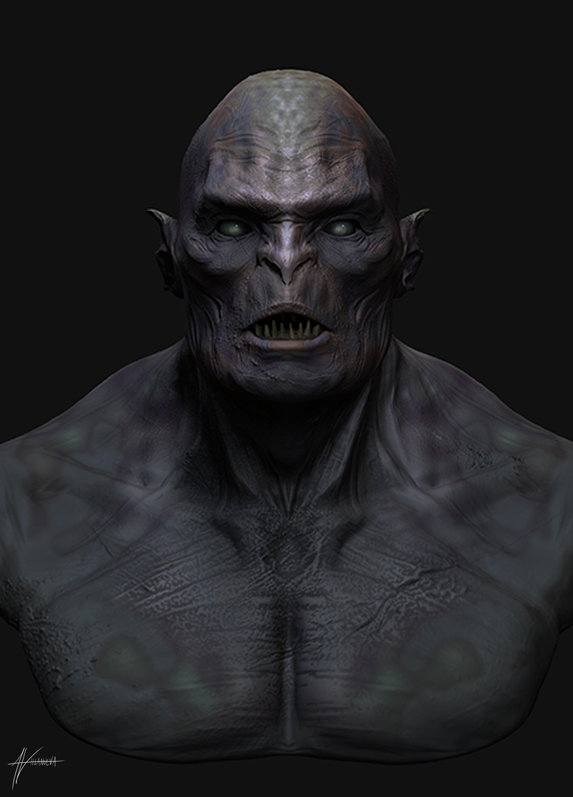 Alan Villanueva - Orc 3D Model Study