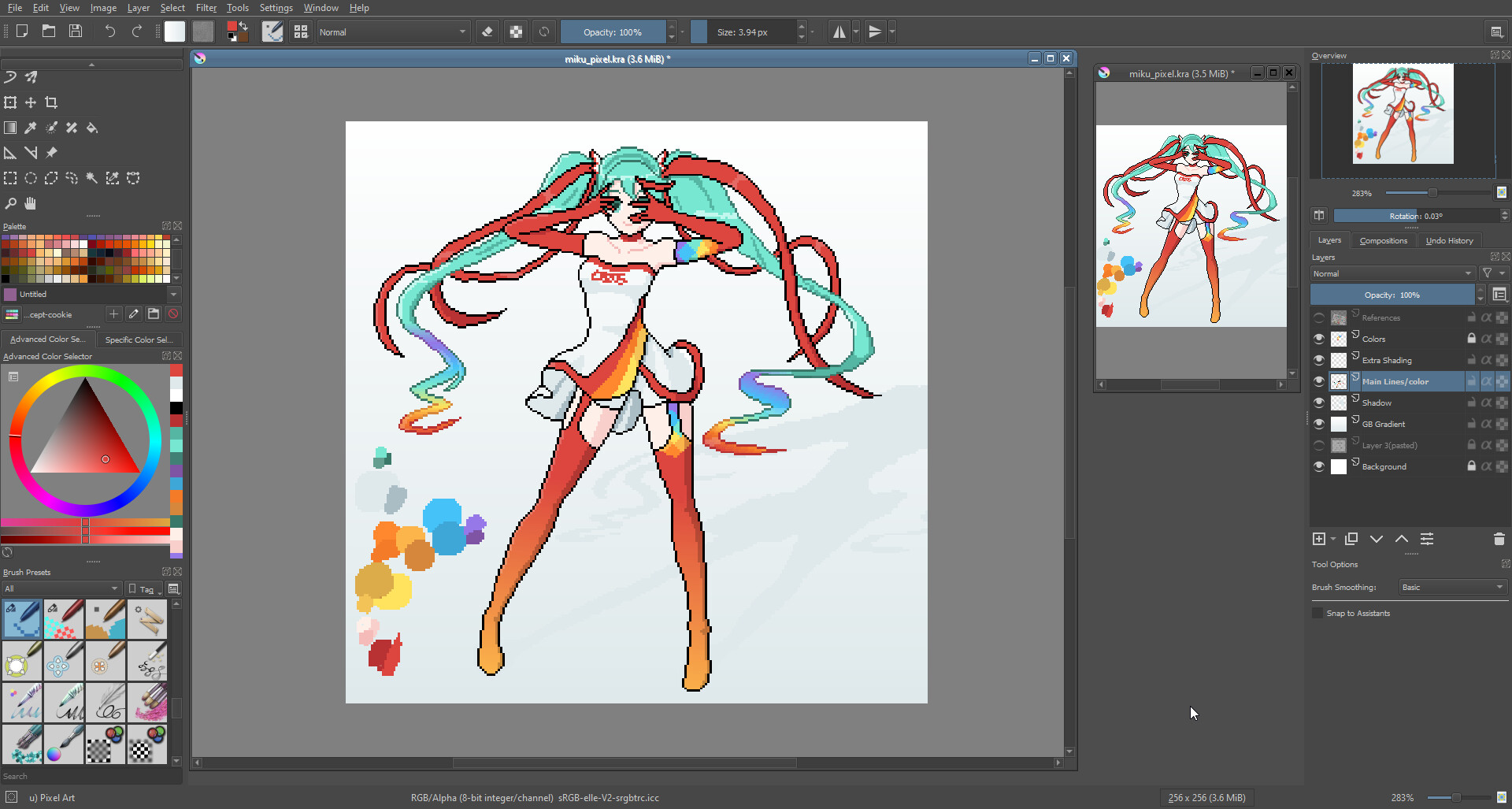 Krita pixel store art