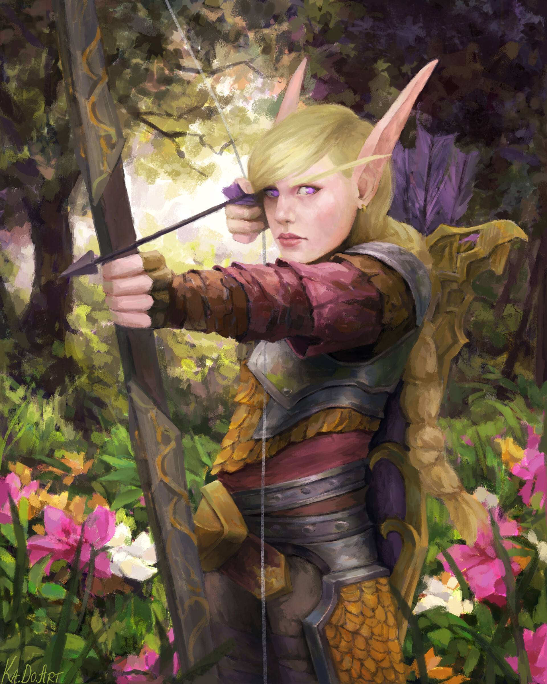 ArtStation - Blood Elf Archer