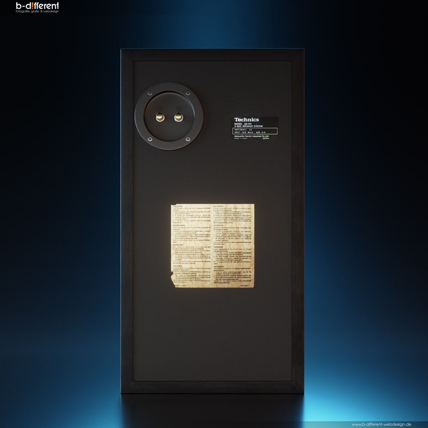 Technics SB-R4 | back view