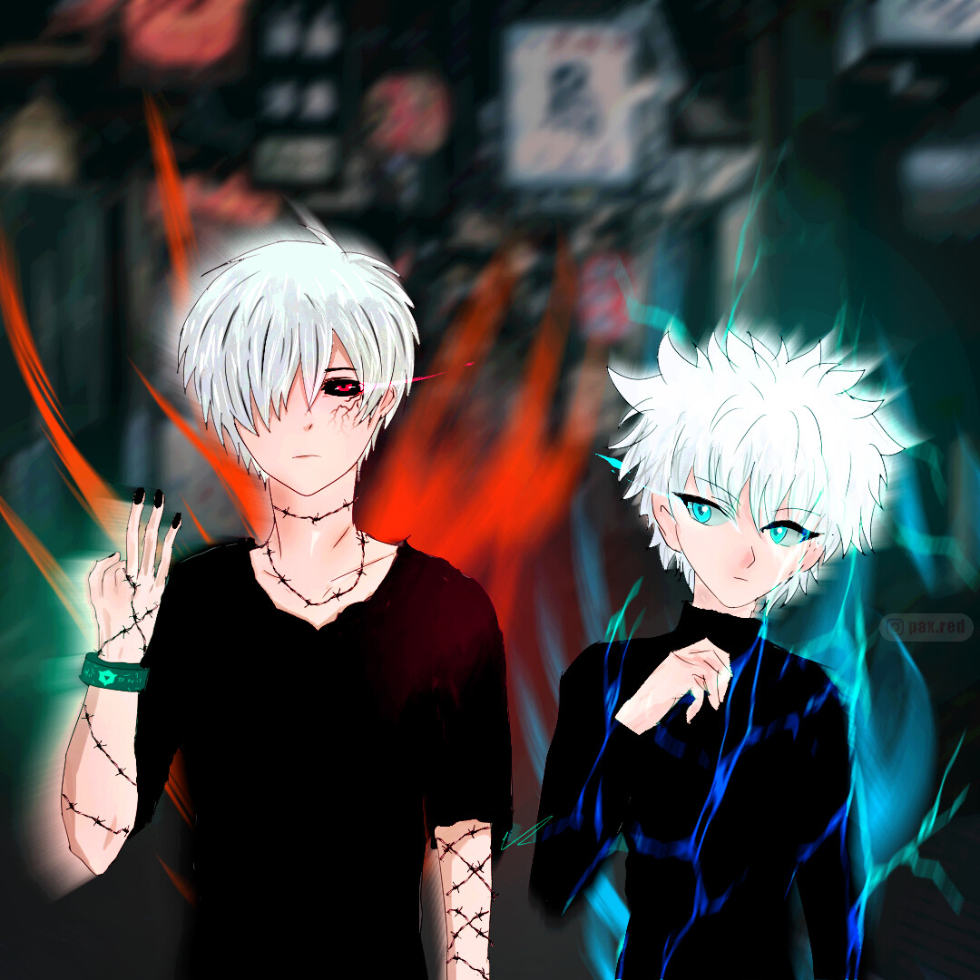 Artstation Kaneki Ken And Killua Zoldyck Pax Red Artstation Kaneki Ken And Killua Zoldyck Pax Red