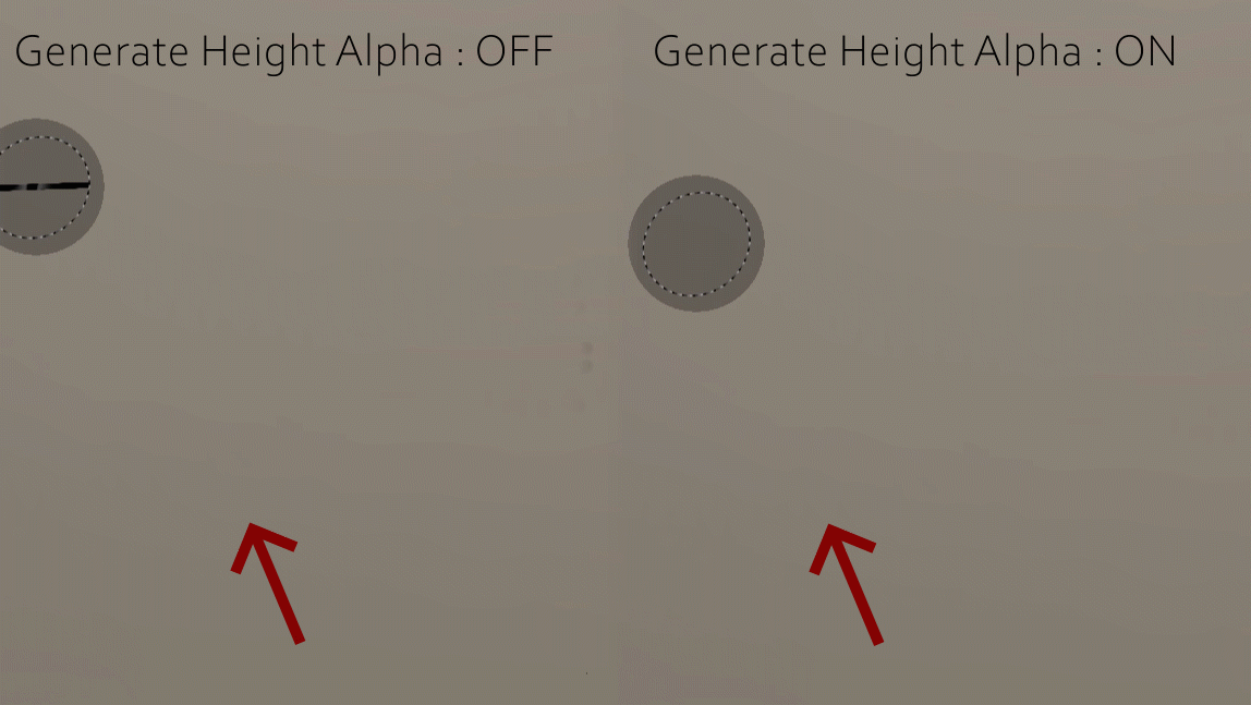 Roll Brush v1.02 feature: Generate Height Alpha