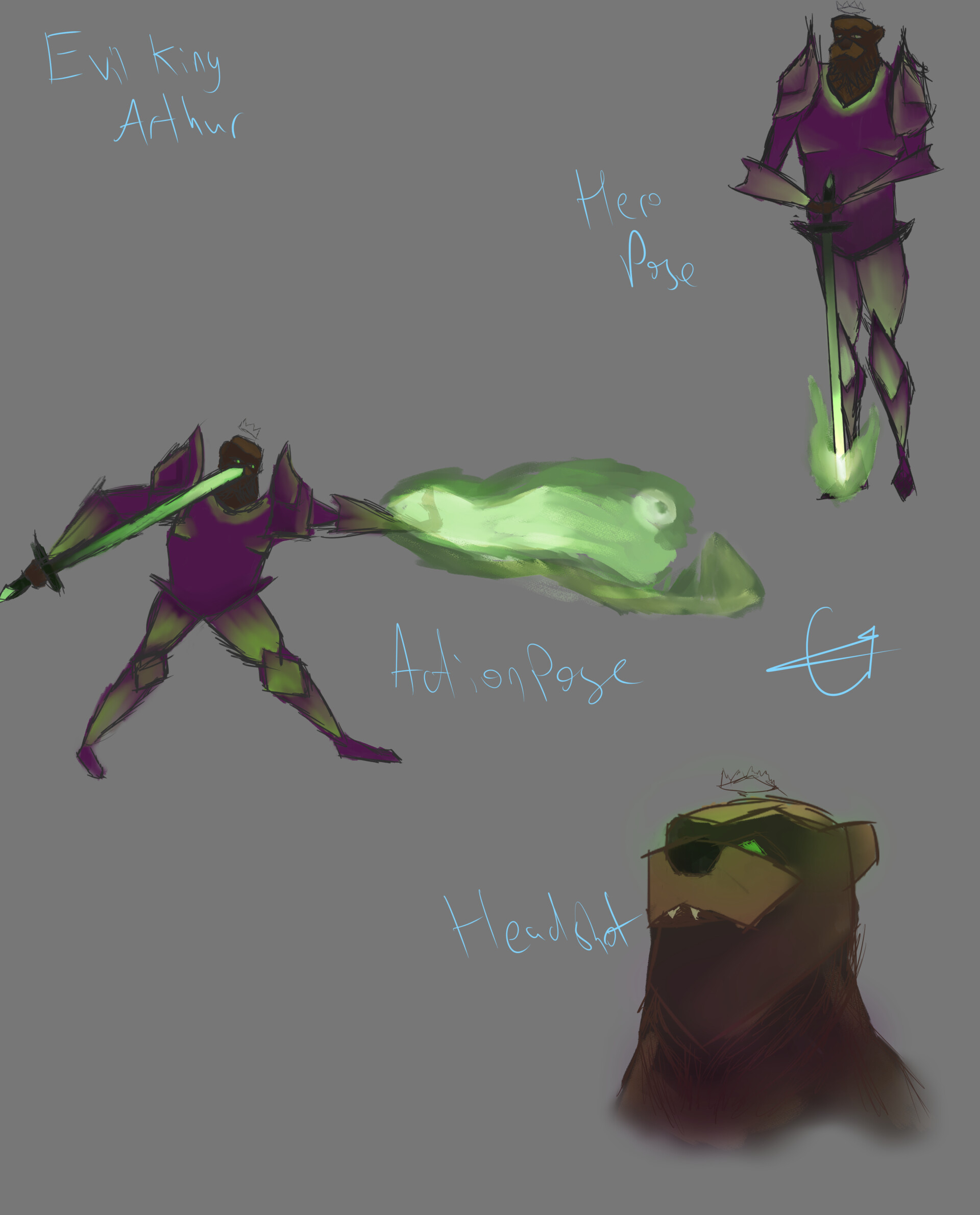 ArtStation Evil King Arthur