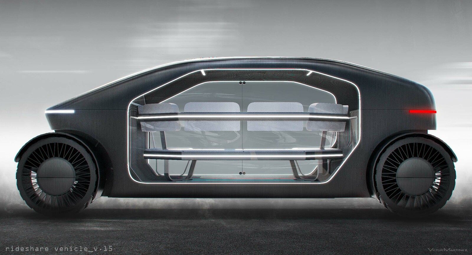 Victor Martinez Westworld Autonomous Rideshare Vehicle designed by