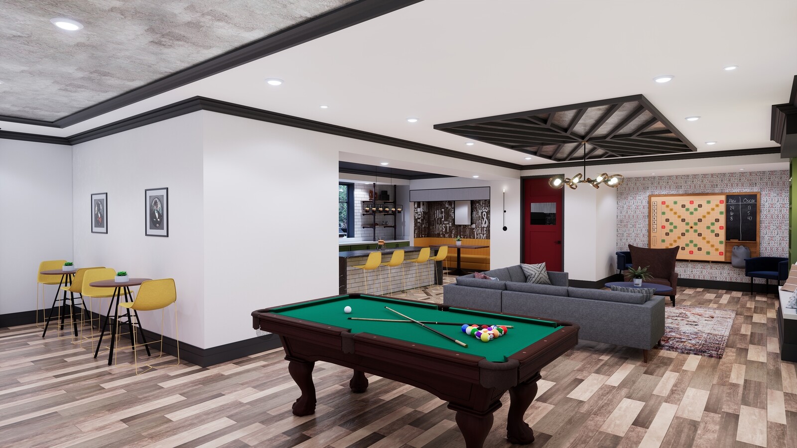 Club Room - Pool Table