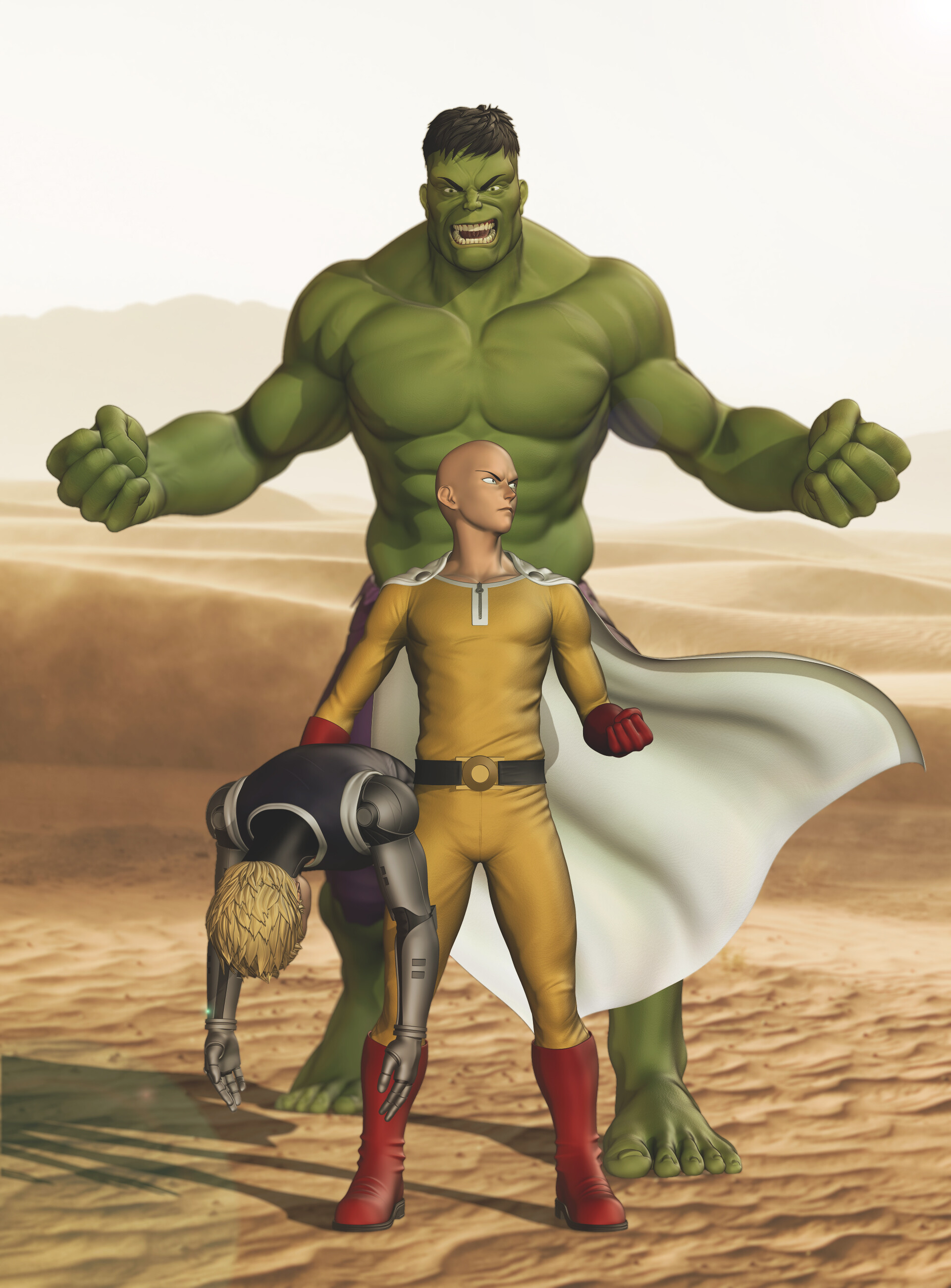 I M War Saitama Vs Hulk All footages in this video belongs to zimaut animation. i m war saitama vs hulk
