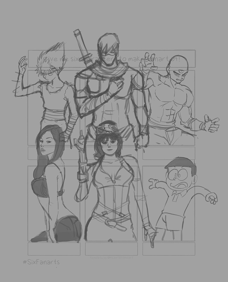 James Palapar 6 Character Fan Art Challenge I promise you will not be sorry! james palapar 6 character fan art