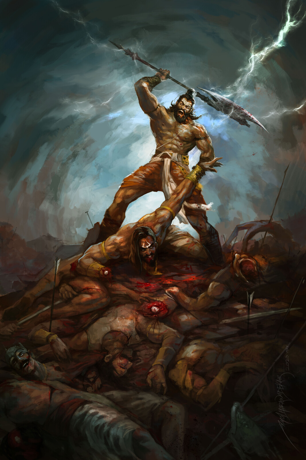 Artstation Kartraveerya Arjuna Vadh By Lord Parshurama Amol Hirawadekar See images, wishes for whatsapp, facebook , instagram. artstation kartraveerya arjuna vadh