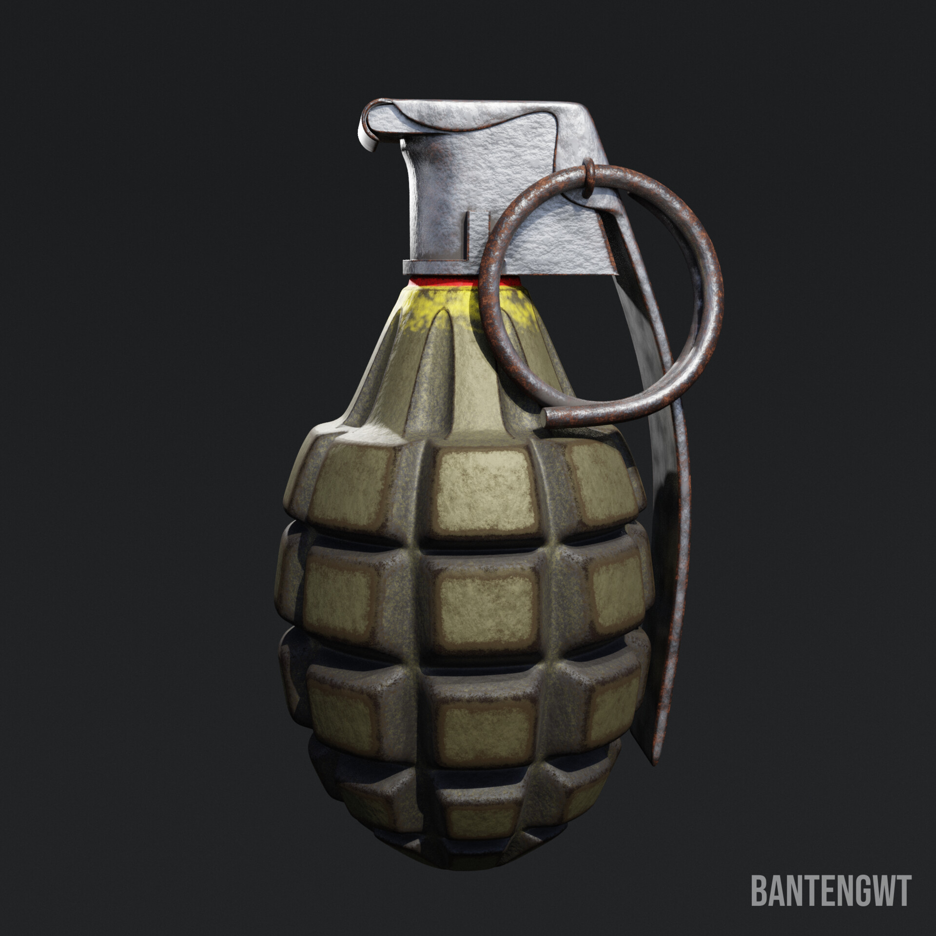 ArtStation - Procedural Texture - MK2 Grenade