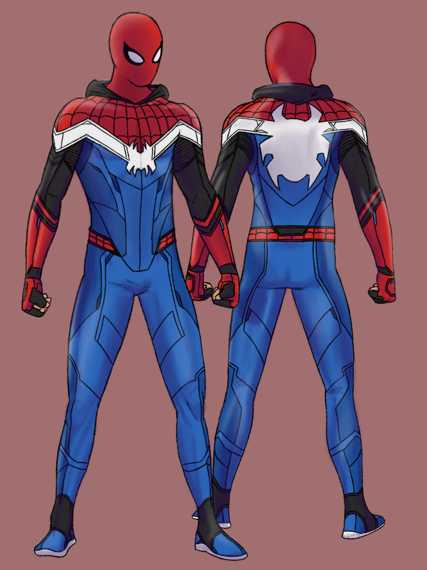 Draw you as a spiderman from spiderverse spidersona by