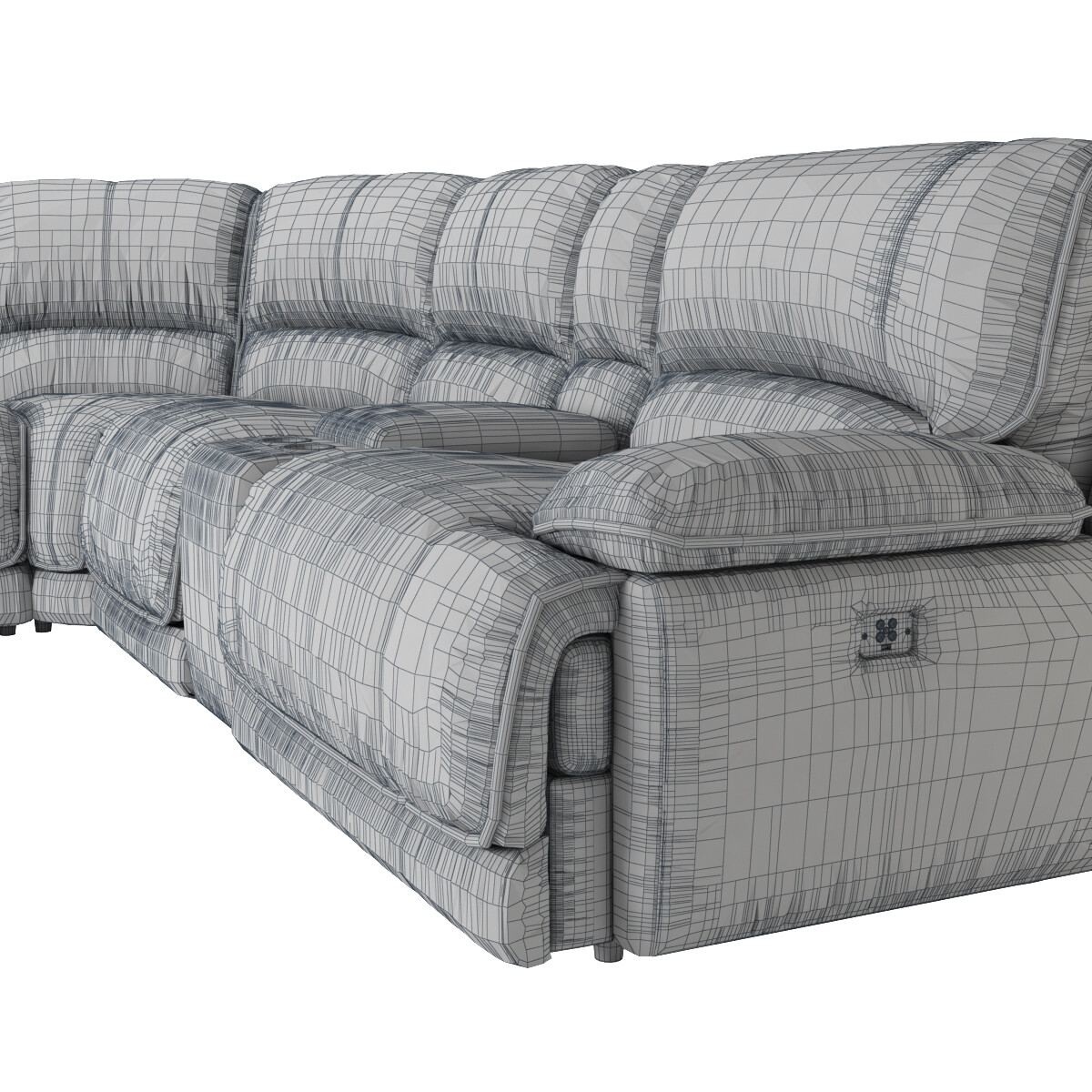 Mario 6 piece shop reclining sectional