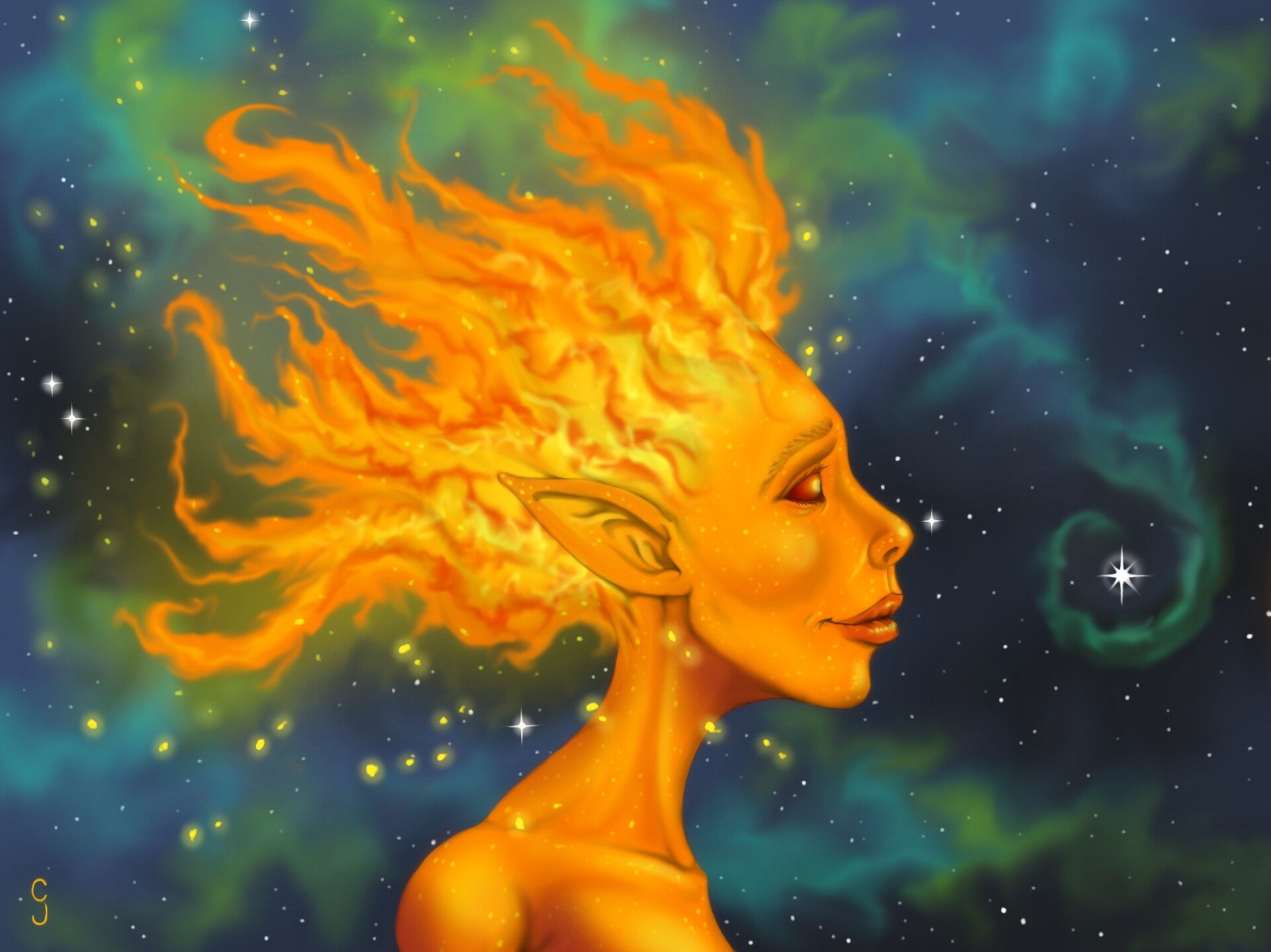 Alectrona goddess of the sun