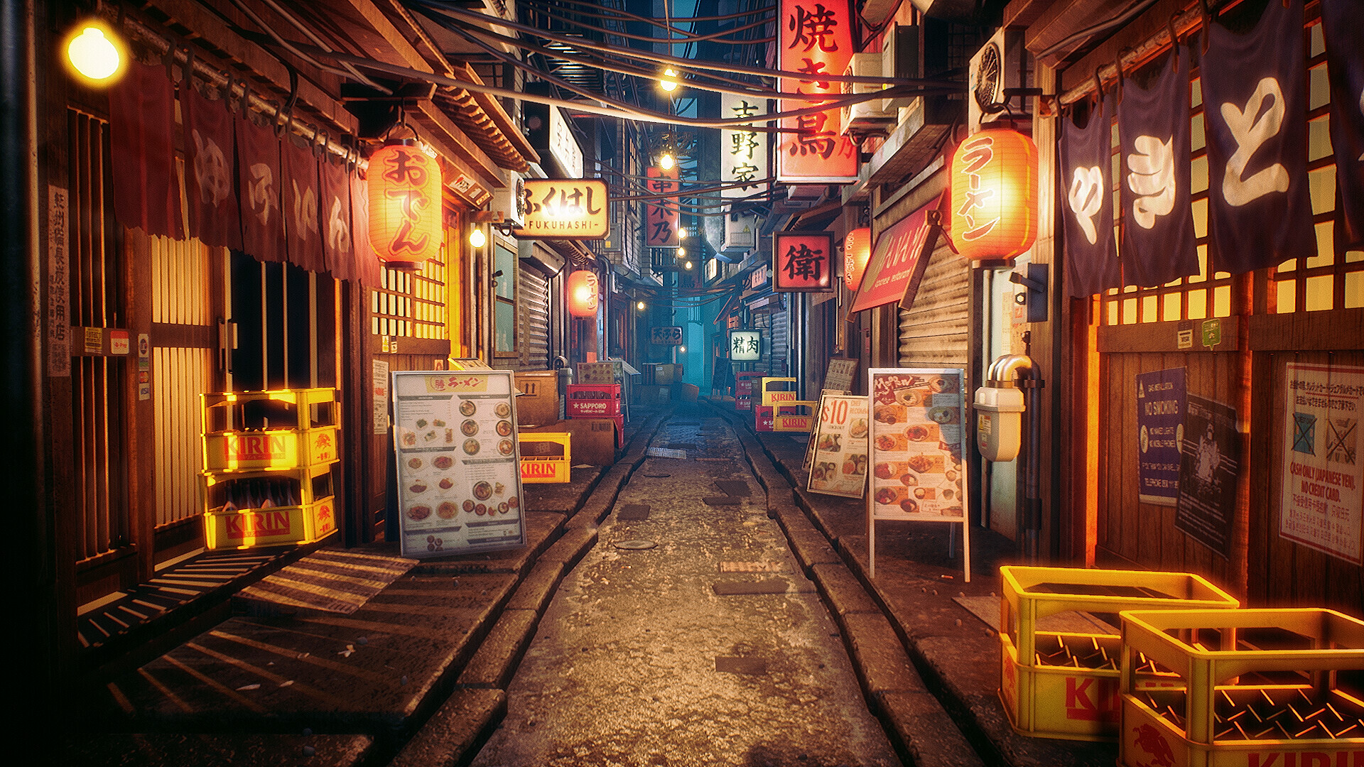 ArtStation - Japan's Alley Bars