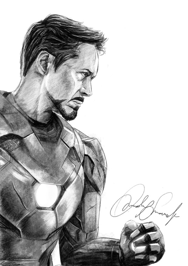 Jose Campos - Tony Stark (Robert Downey Jr.) drawing