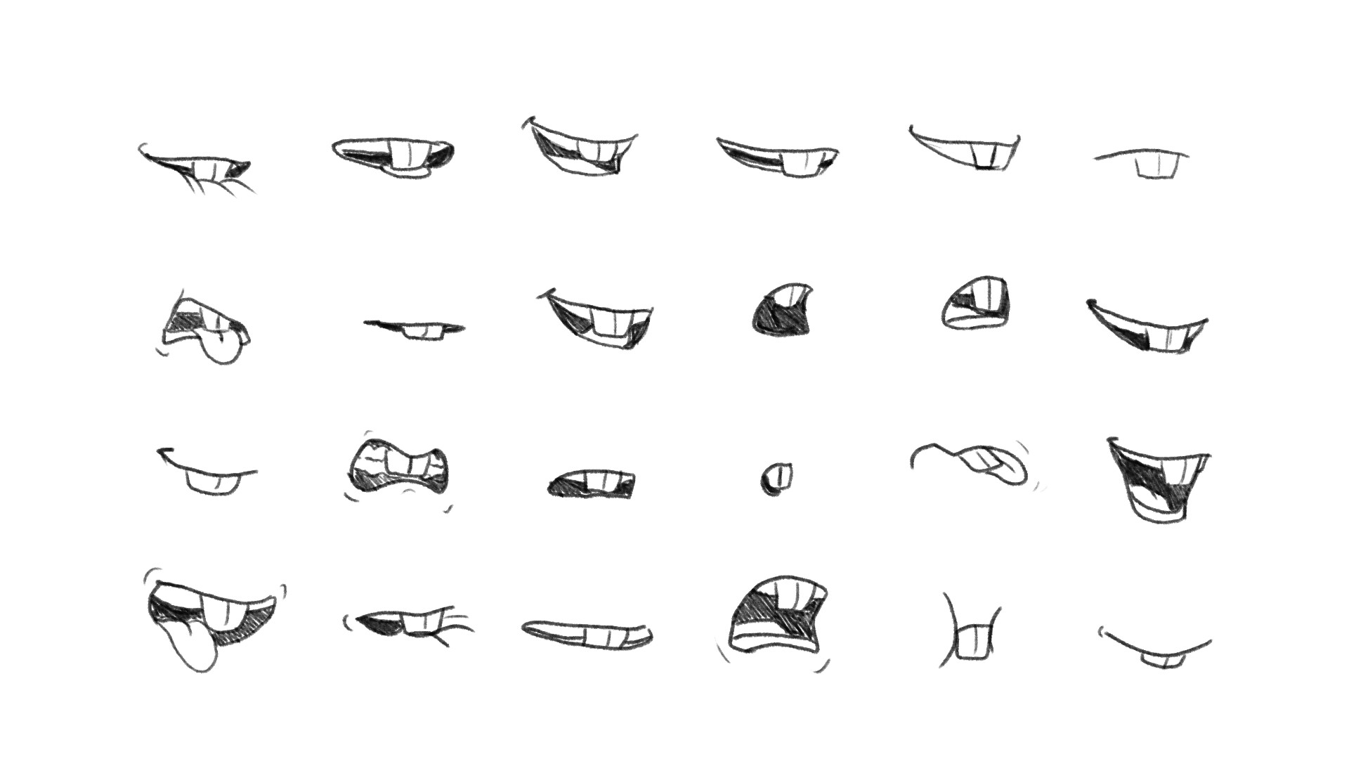 cartoon mouth shapes