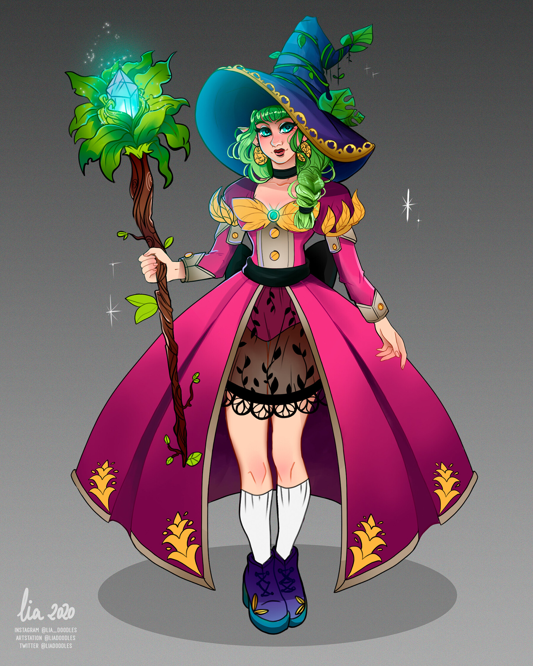 ArtStation Vera, the Plant Witch Concept Art