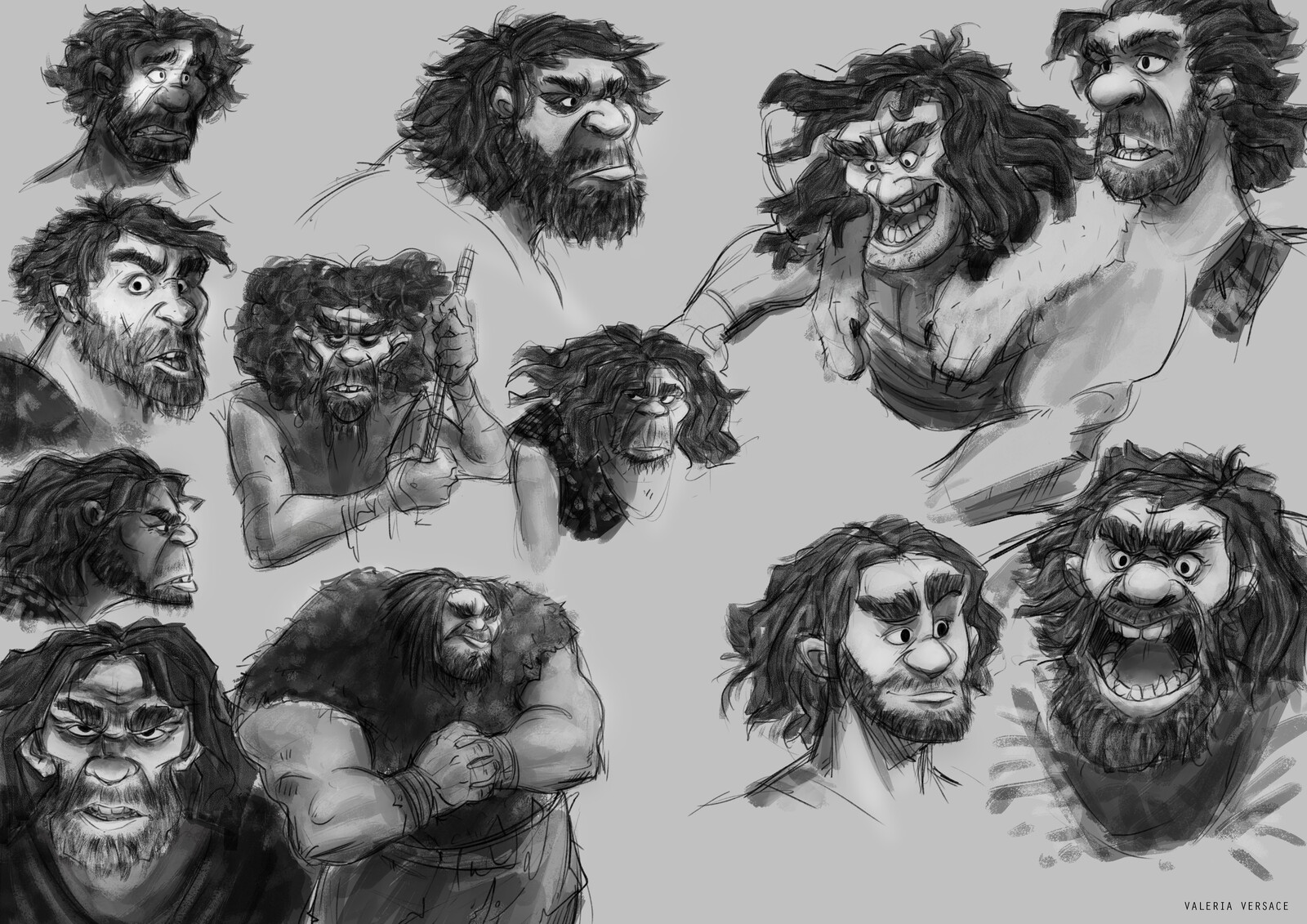 Tribal face sketches #1